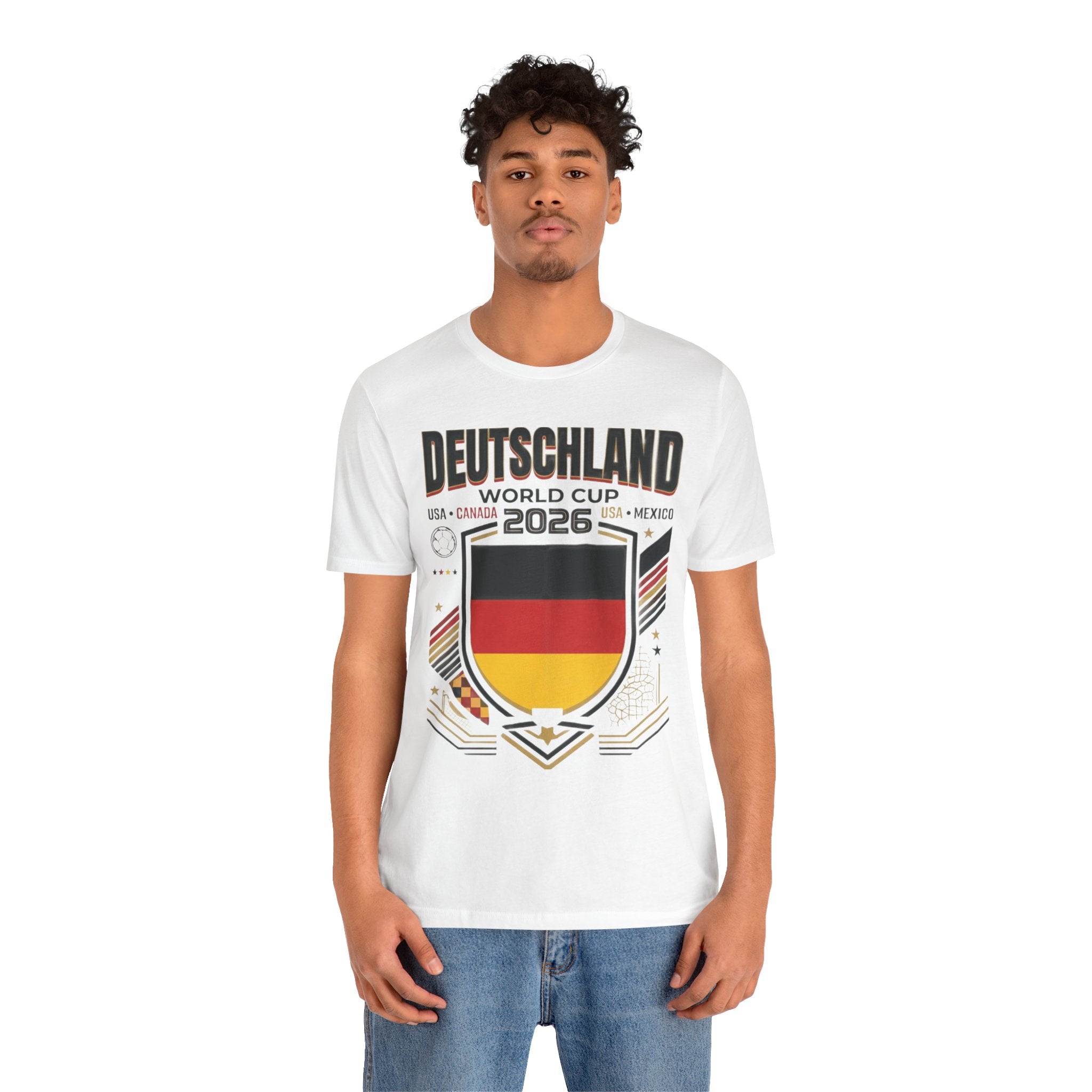T-shirt Allemagne Coupe du Monde 2026 | Blason football Allemagne, États-Unis Canada Mexique