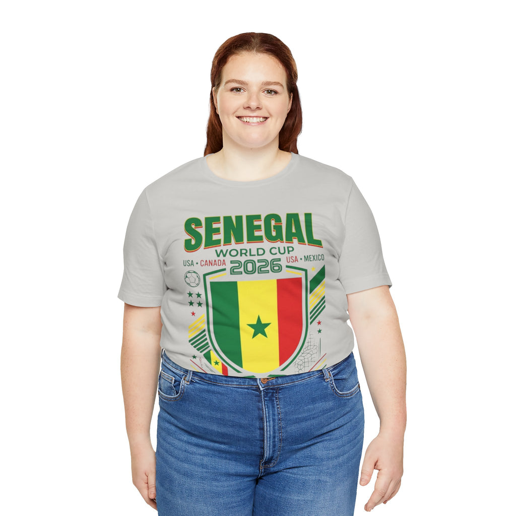 Camiseta Senegal Copa Mundial 2026 | Escudo de la Selección de Senegal, EE. UU. Canadá México