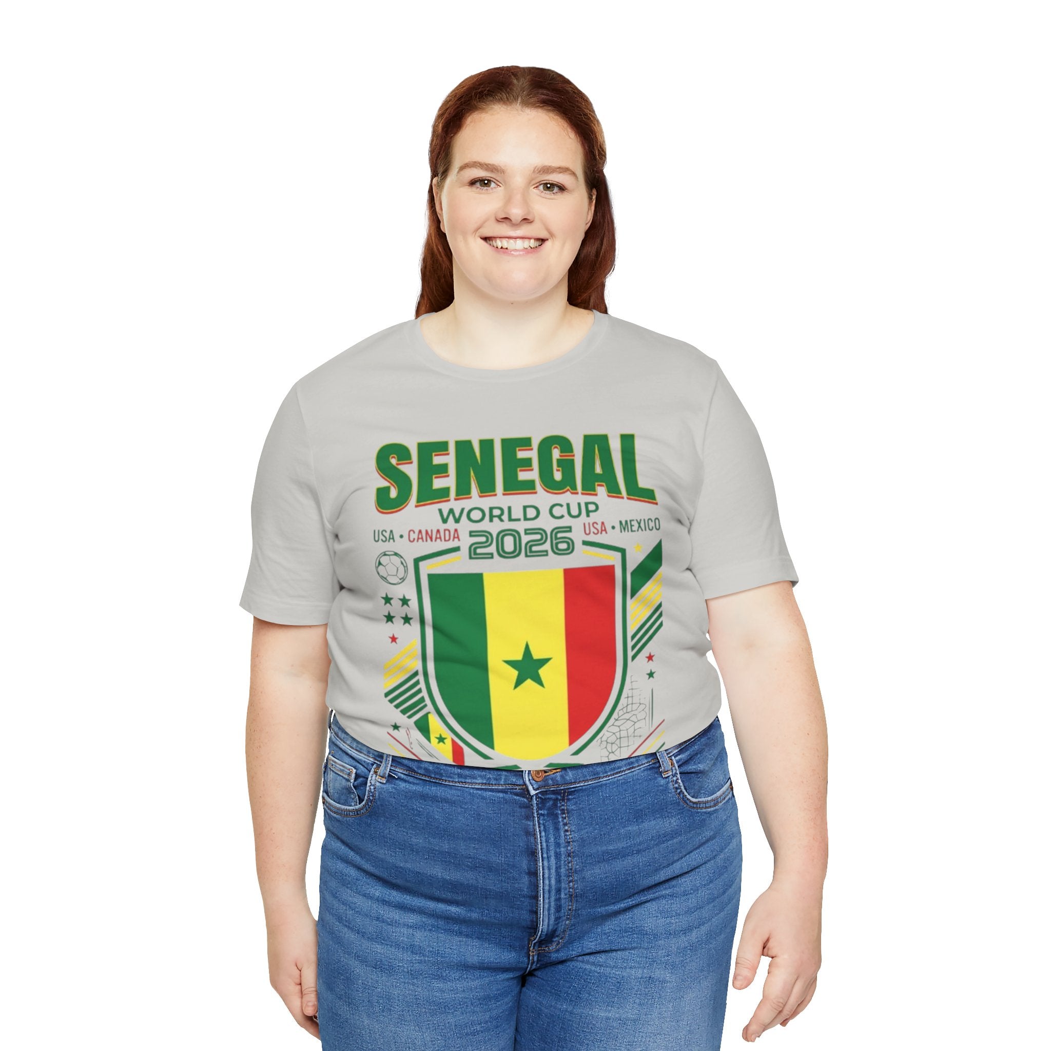 Camiseta Senegal Copa Mundial 2026 | Escudo de la Selección de Senegal, EE. UU. Canadá México