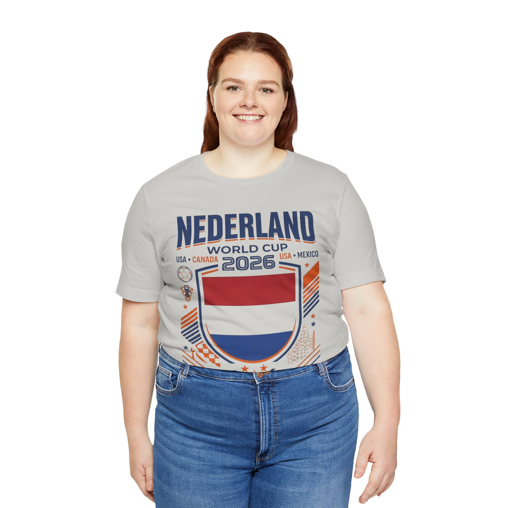 Camiseta de Holanda Mundial 2026 | Escudo de fútbol de Holanda, EE. UU., Canadá, México