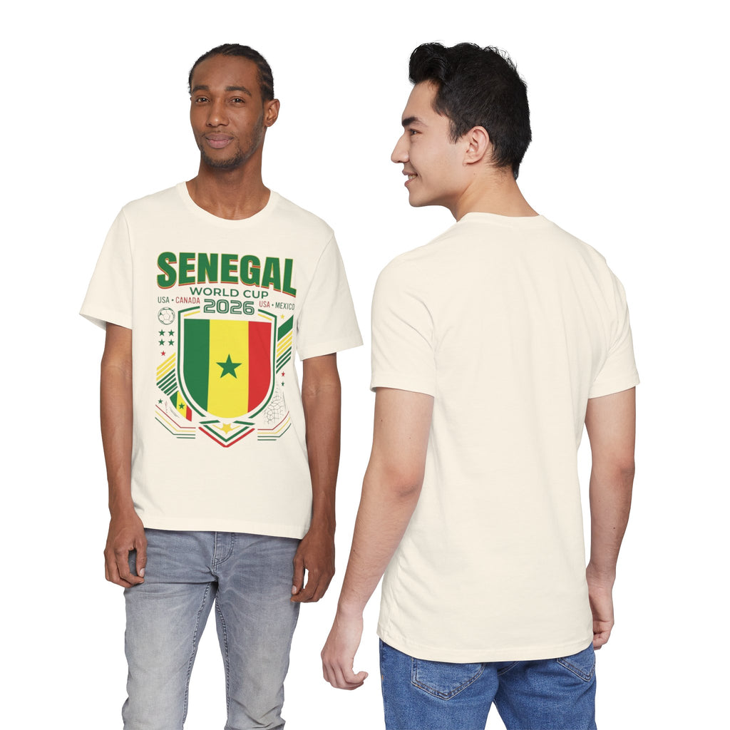 Camiseta Senegal Copa Mundial 2026 | Escudo de la Selección de Senegal, EE. UU. Canadá México