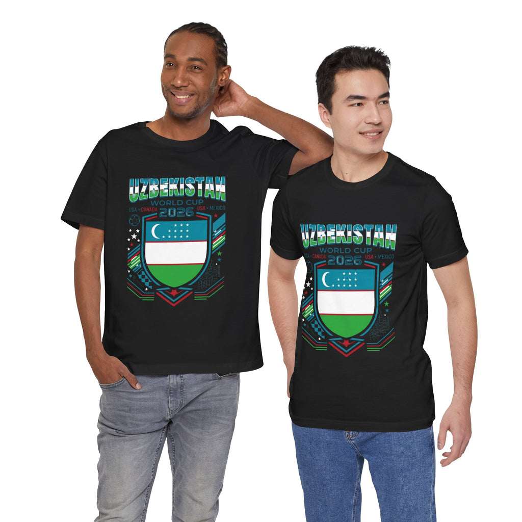 Camiseta Uzbekistán Mundial 2026 | Escudo de fútbol de Uzbekistán, EE. UU. Canadá México