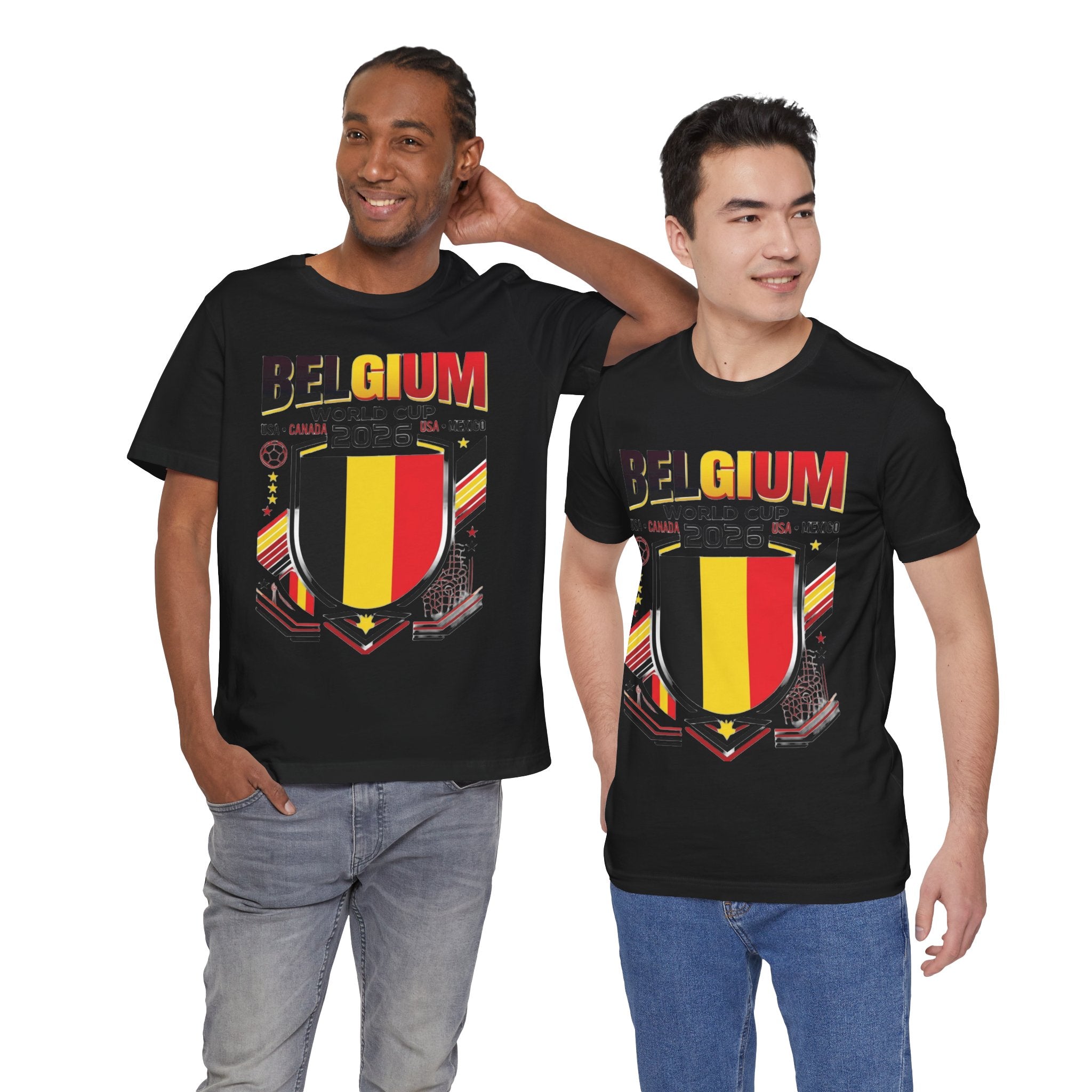 Belgium World Cup 2026 Tee | Belgium Football Crest, USA Canada Mexico