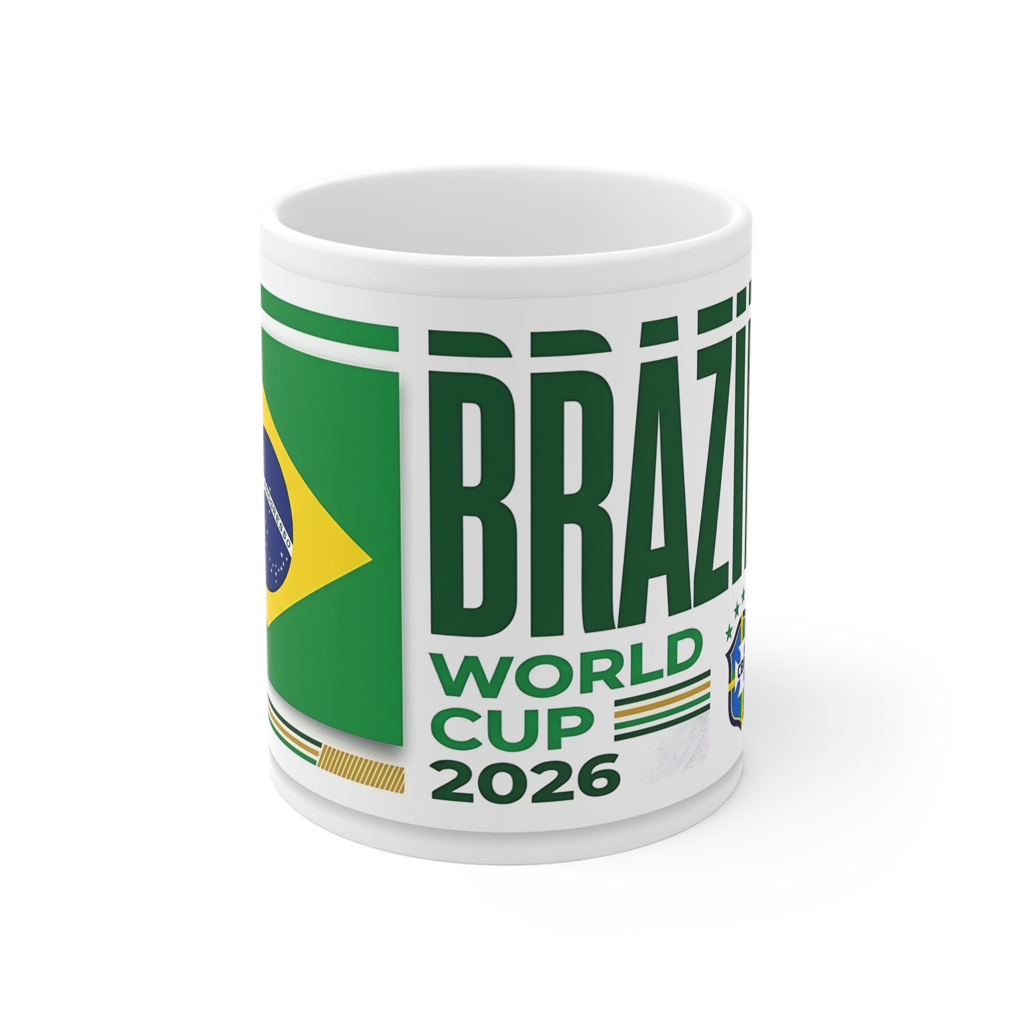 Brazil World Cup 2026 Mug — Soccer Fan Coffee Cup