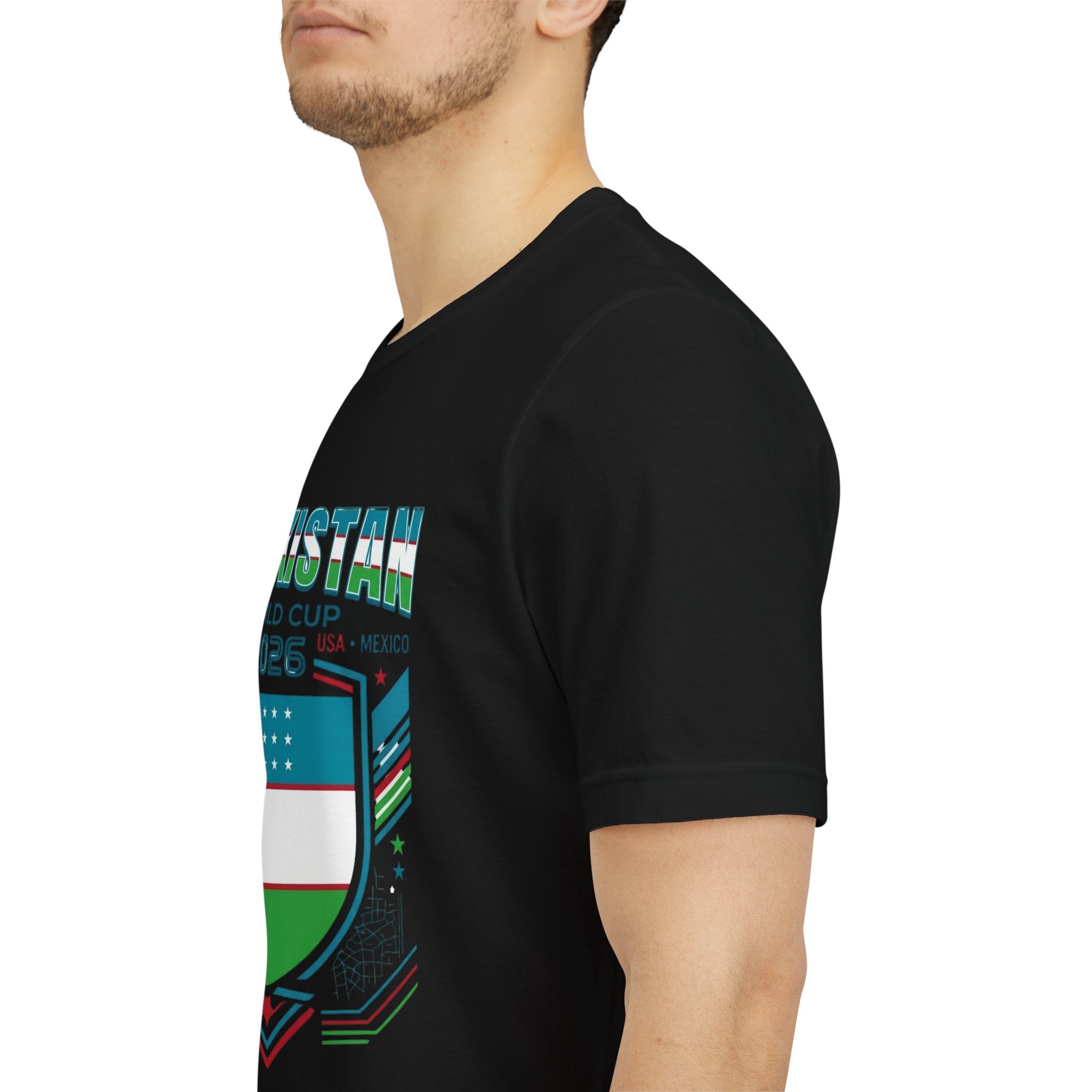 Camiseta Uzbekistán Mundial 2026 | Escudo de fútbol de Uzbekistán, EE. UU. Canadá México