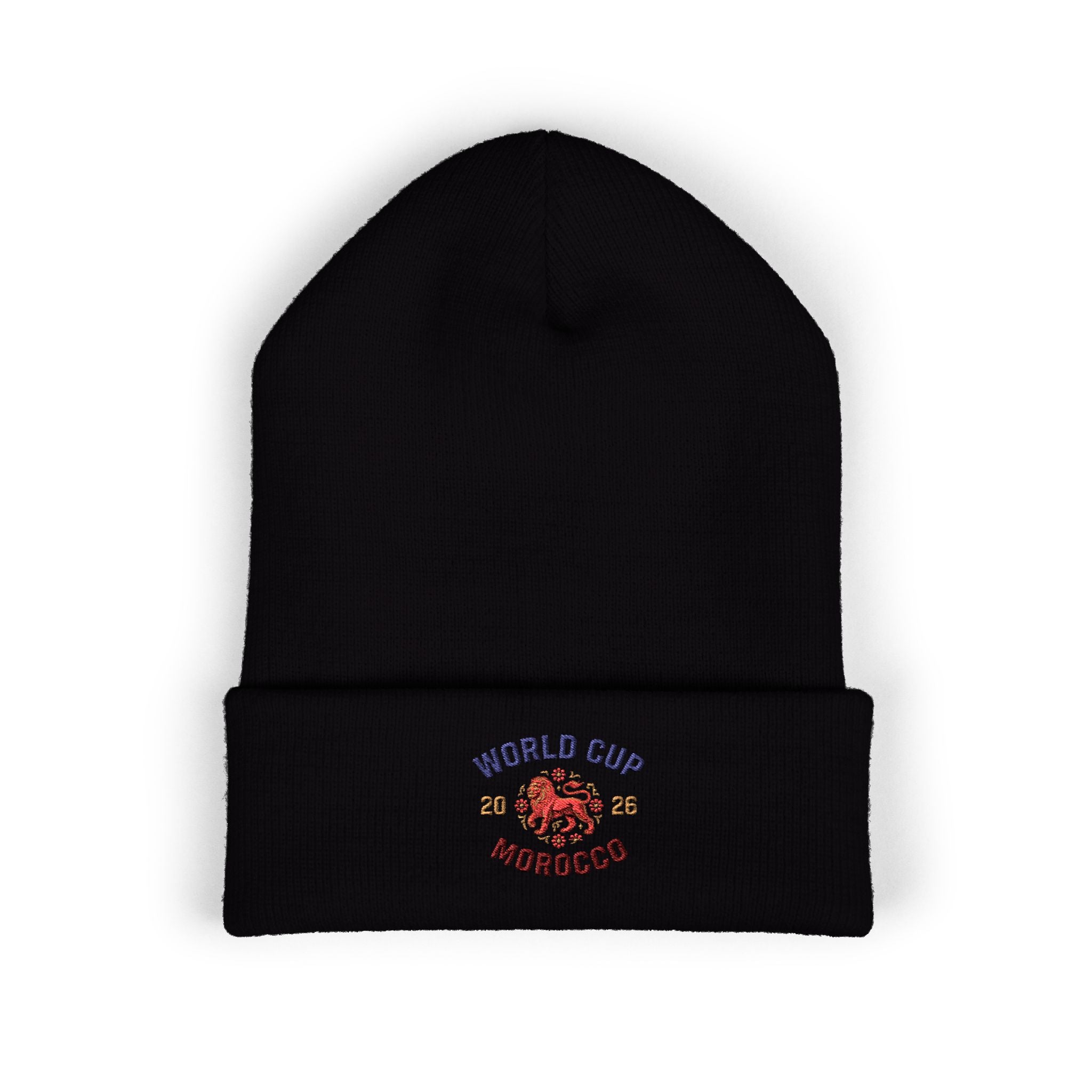 Morocco World Cup Embroidered Cuffed Beanie