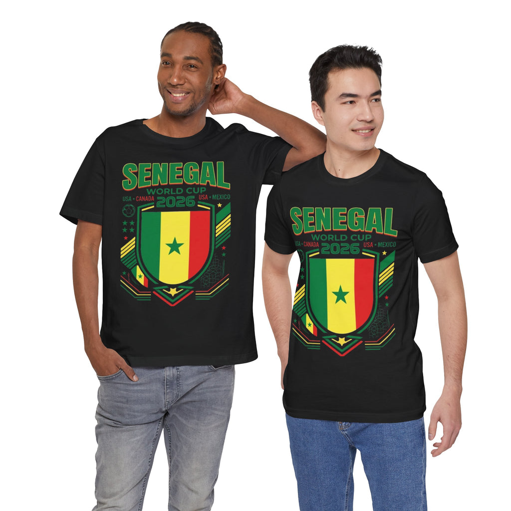 Camiseta Senegal Copa Mundial 2026 | Escudo de la Selección de Senegal, EE. UU. Canadá México