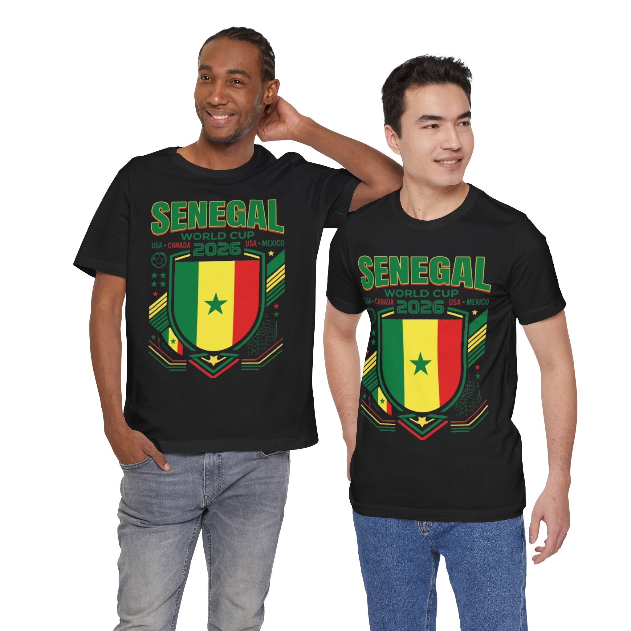 Camiseta Senegal Copa Mundial 2026 | Escudo de la Selección de Senegal, EE. UU. Canadá México