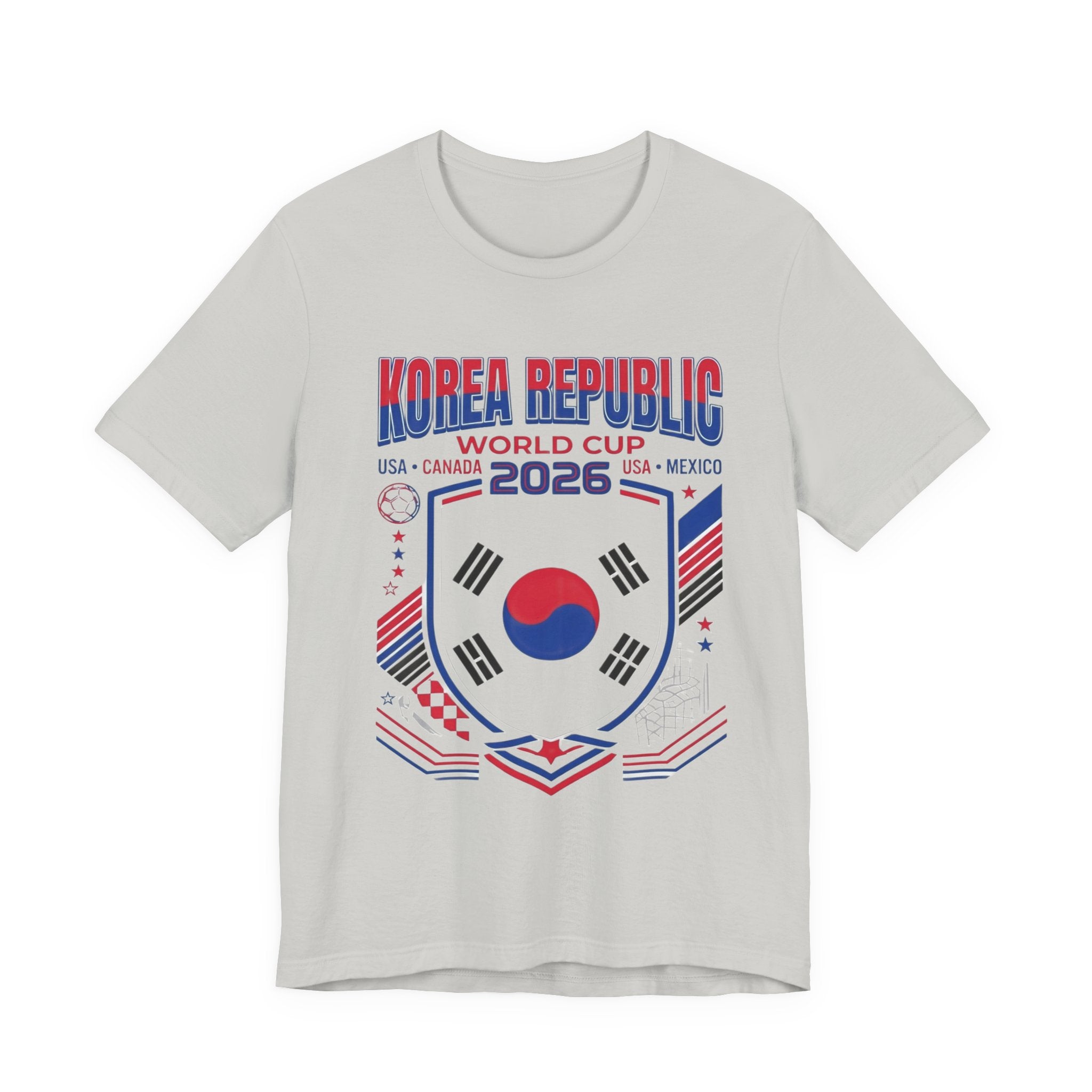 Korea Republic World Cup 2026 Tee | Korea Republic Football Crest, USA Canada Mexico