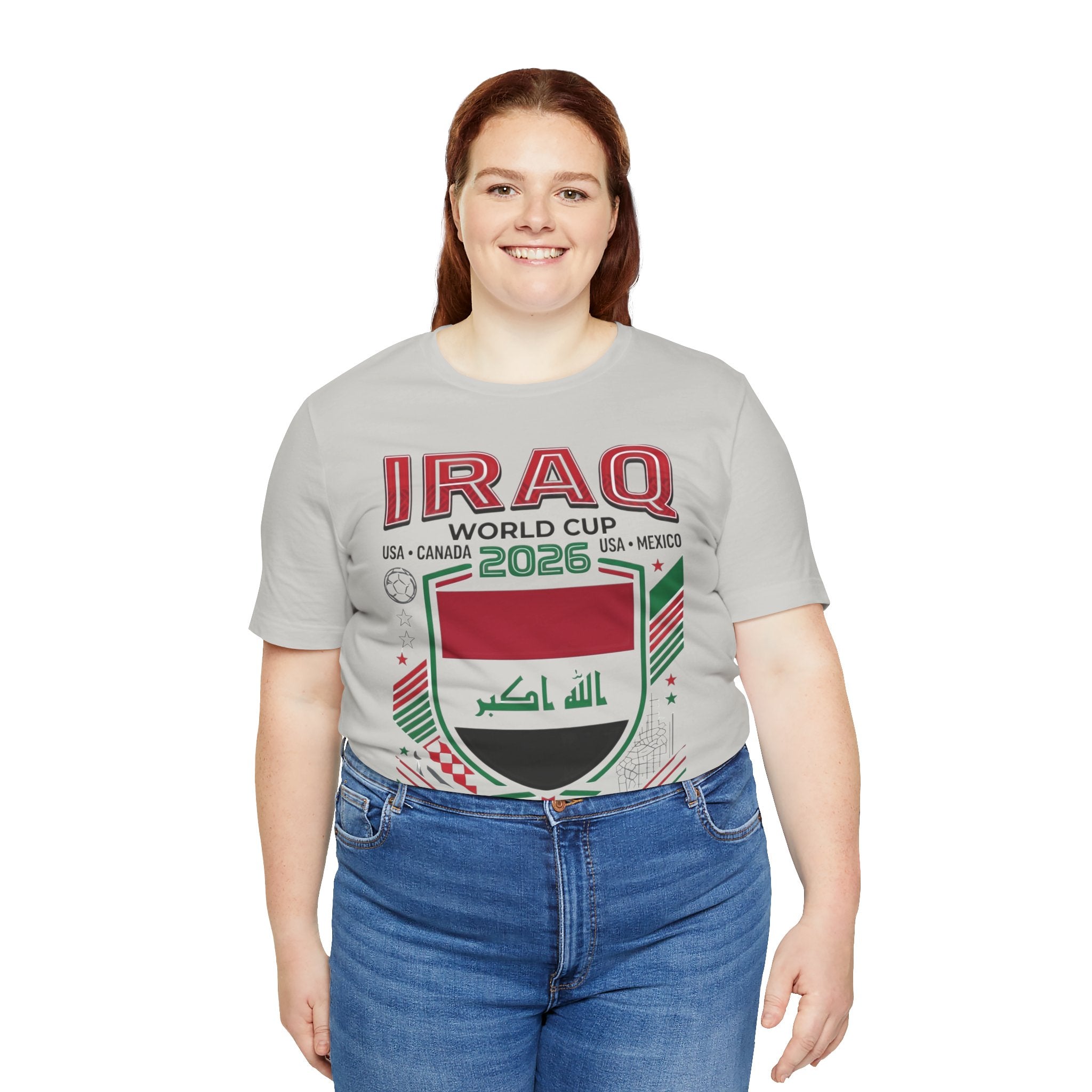 Camiseta Irak Mundial 2026 | Escudo de Fútbol de Irak, EE. UU. Canadá México