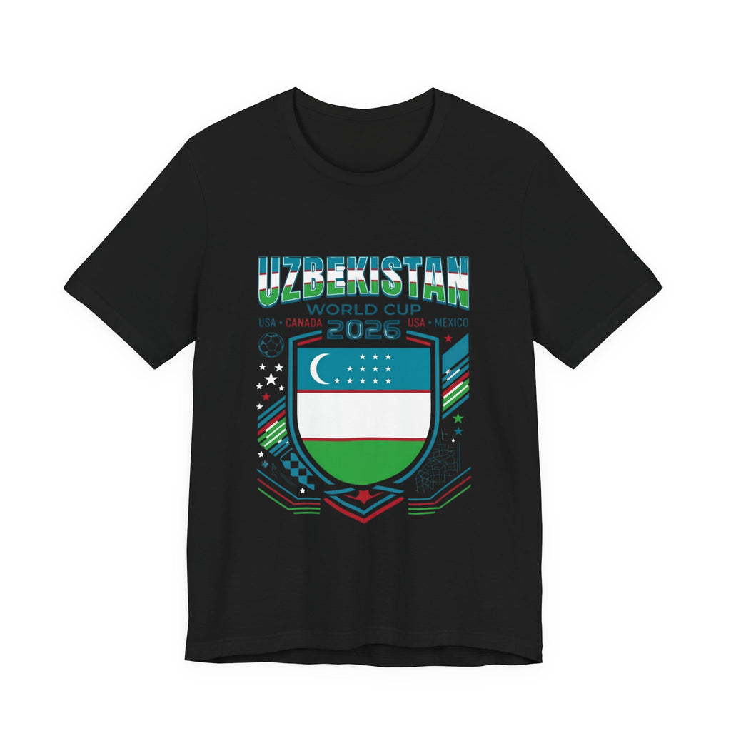 Camiseta Uzbekistán Mundial 2026 | Escudo de fútbol de Uzbekistán, EE. UU. Canadá México