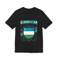 Camiseta Uzbekistán Mundial 2026 | Escudo de fútbol de Uzbekistán, EE. UU. Canadá México