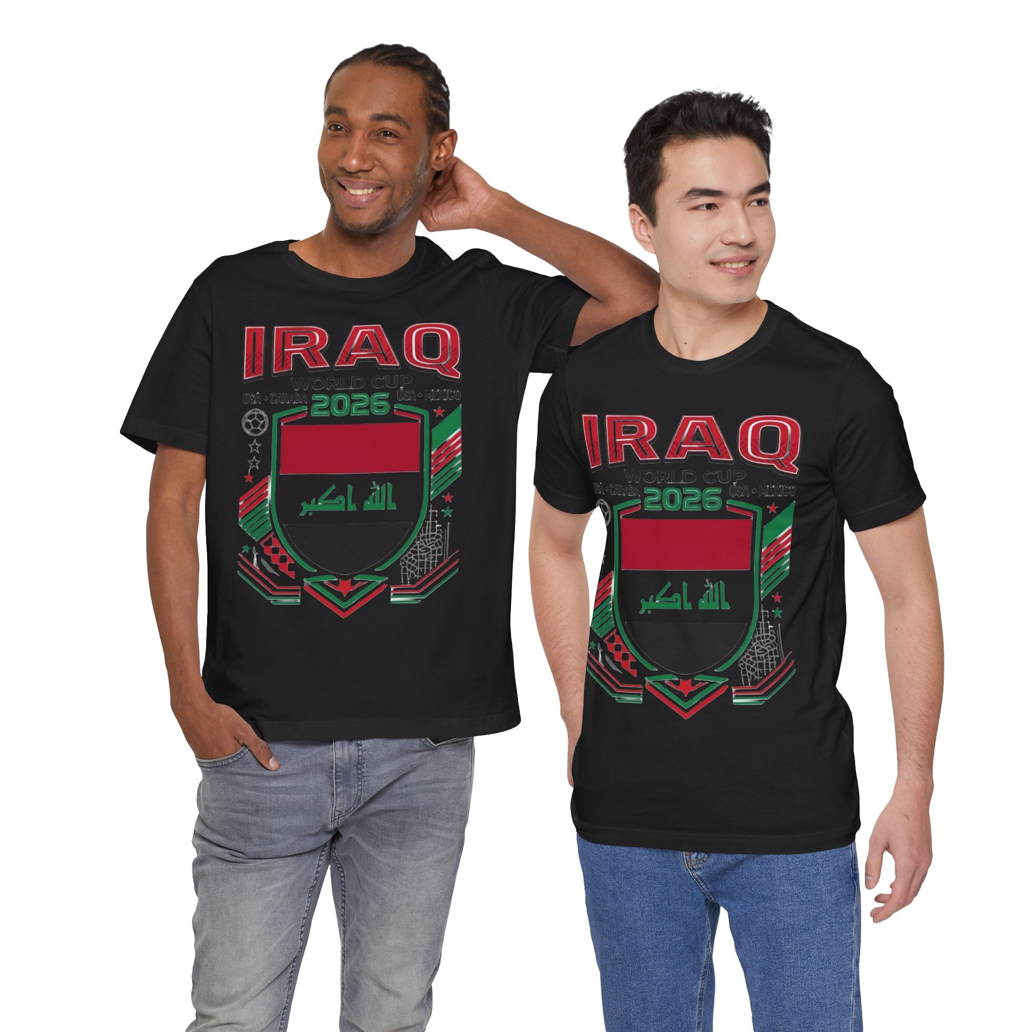 Iraq World Cup 2026 Tee | Iraq Football Crest, USA Canada Mexico