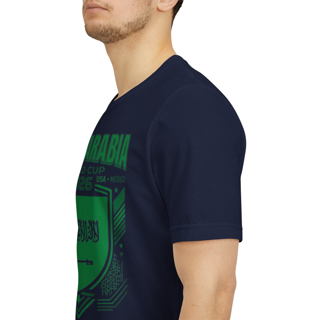 Camiseta de la Copa Mundial 2026 de Arabia Saudita | Escudo de Fútbol de Arabia Saudita, EE. UU. Canadá México