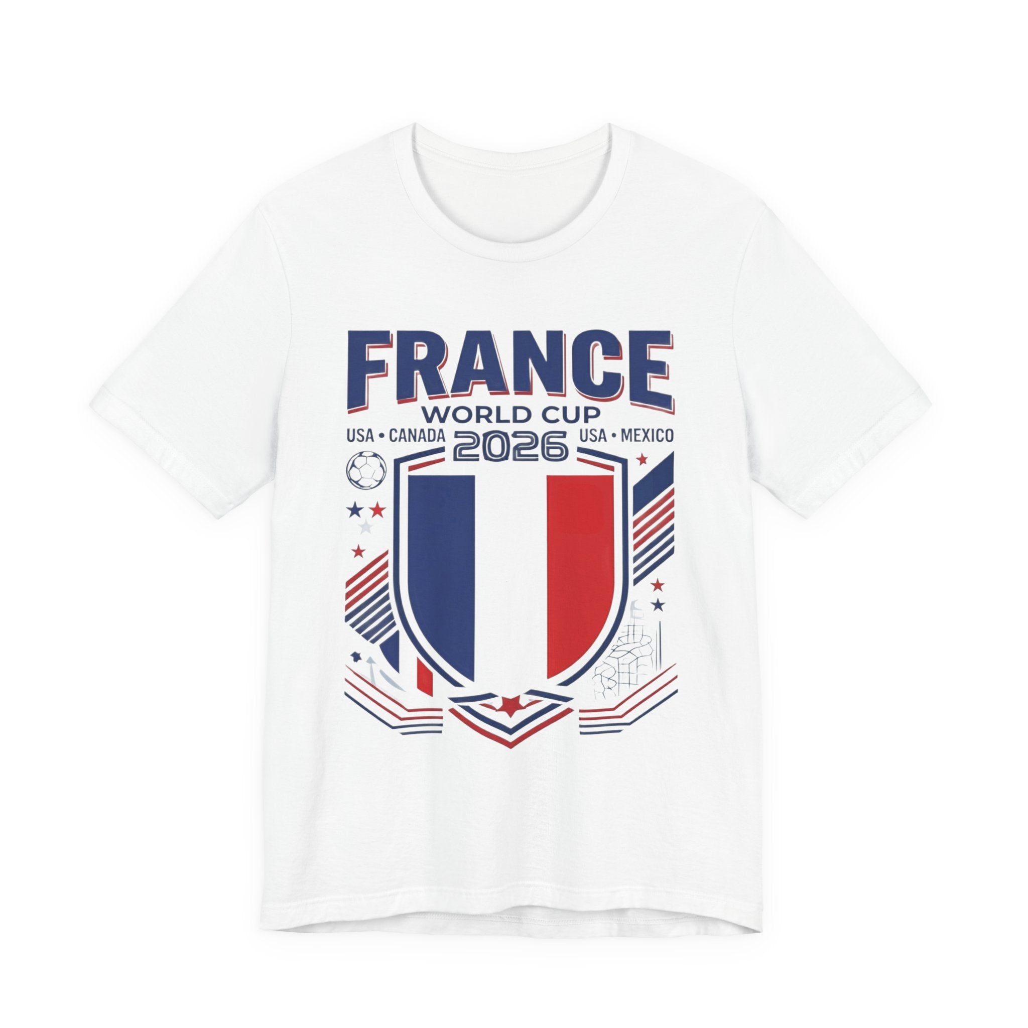 France World Cup 2026 Tee | France Football Crest, USA Canada Mexico