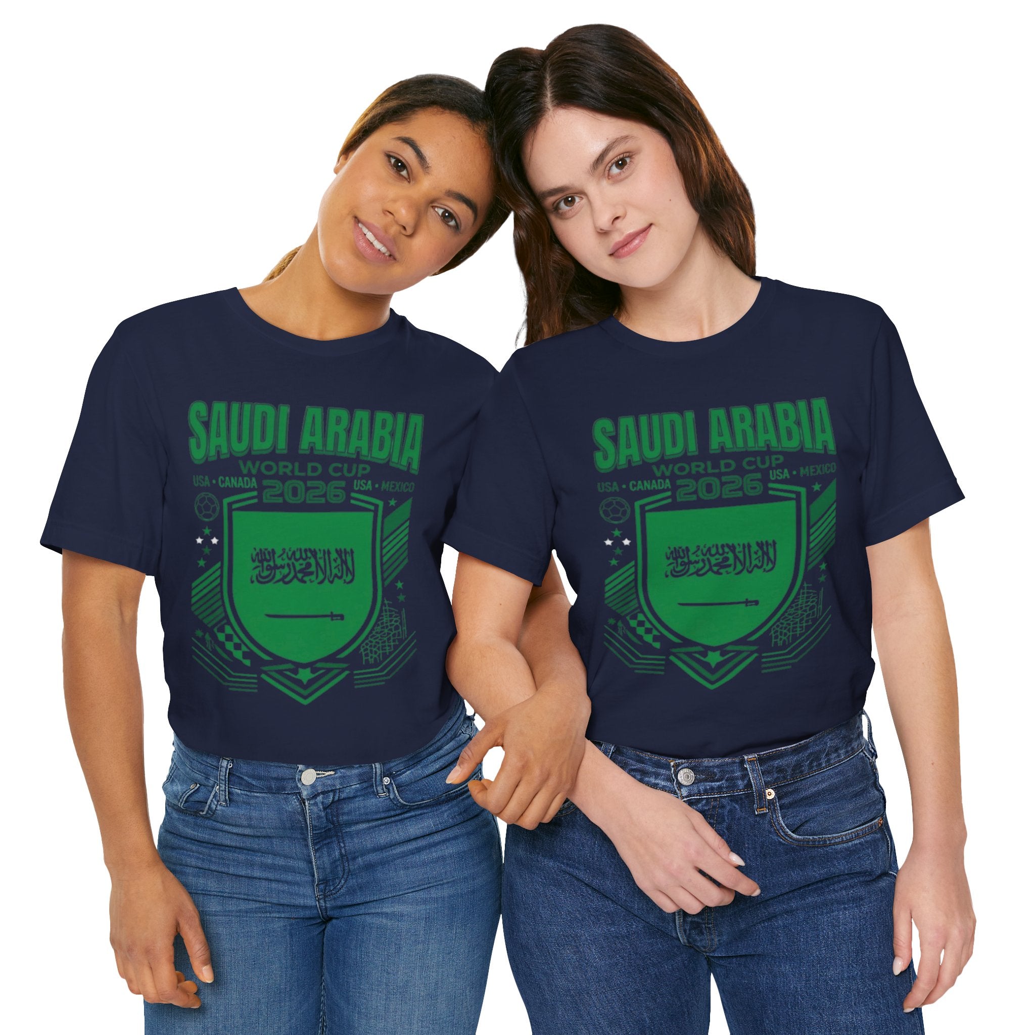 Camiseta de la Copa Mundial 2026 de Arabia Saudita | Escudo de Fútbol de Arabia Saudita, EE. UU. Canadá México