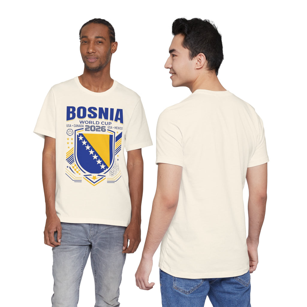 Camiseta Bosnia Mundial 2026 | Escudo de Fútbol de Bosnia, EE. UU. Canadá México