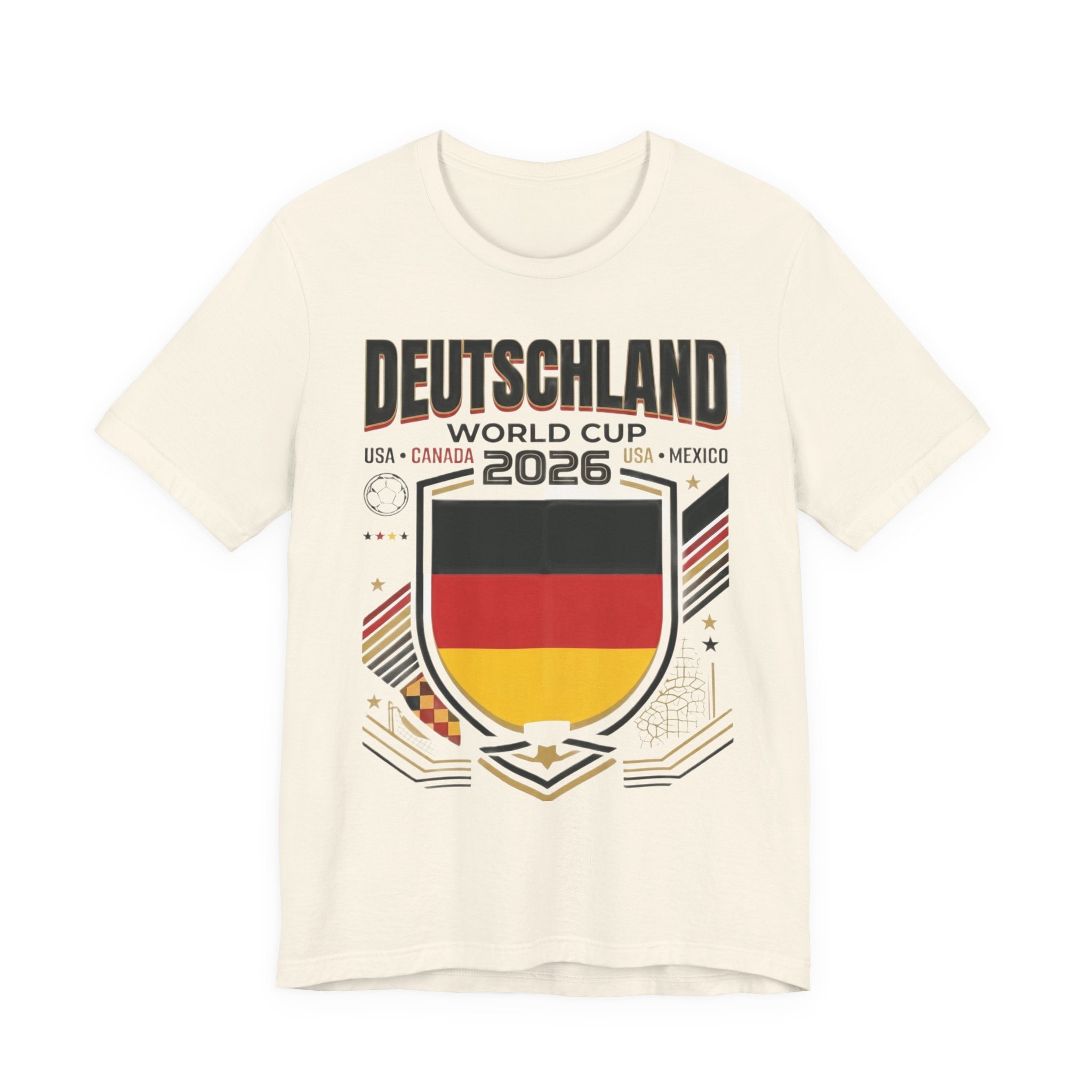 T-shirt Allemagne Coupe du Monde 2026 | Blason football Allemagne, États-Unis Canada Mexique