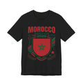 Camiseta Marruecos Copa Mundial 2026 | Escudo de Fútbol de Marruecos, EE. UU. Canadá México