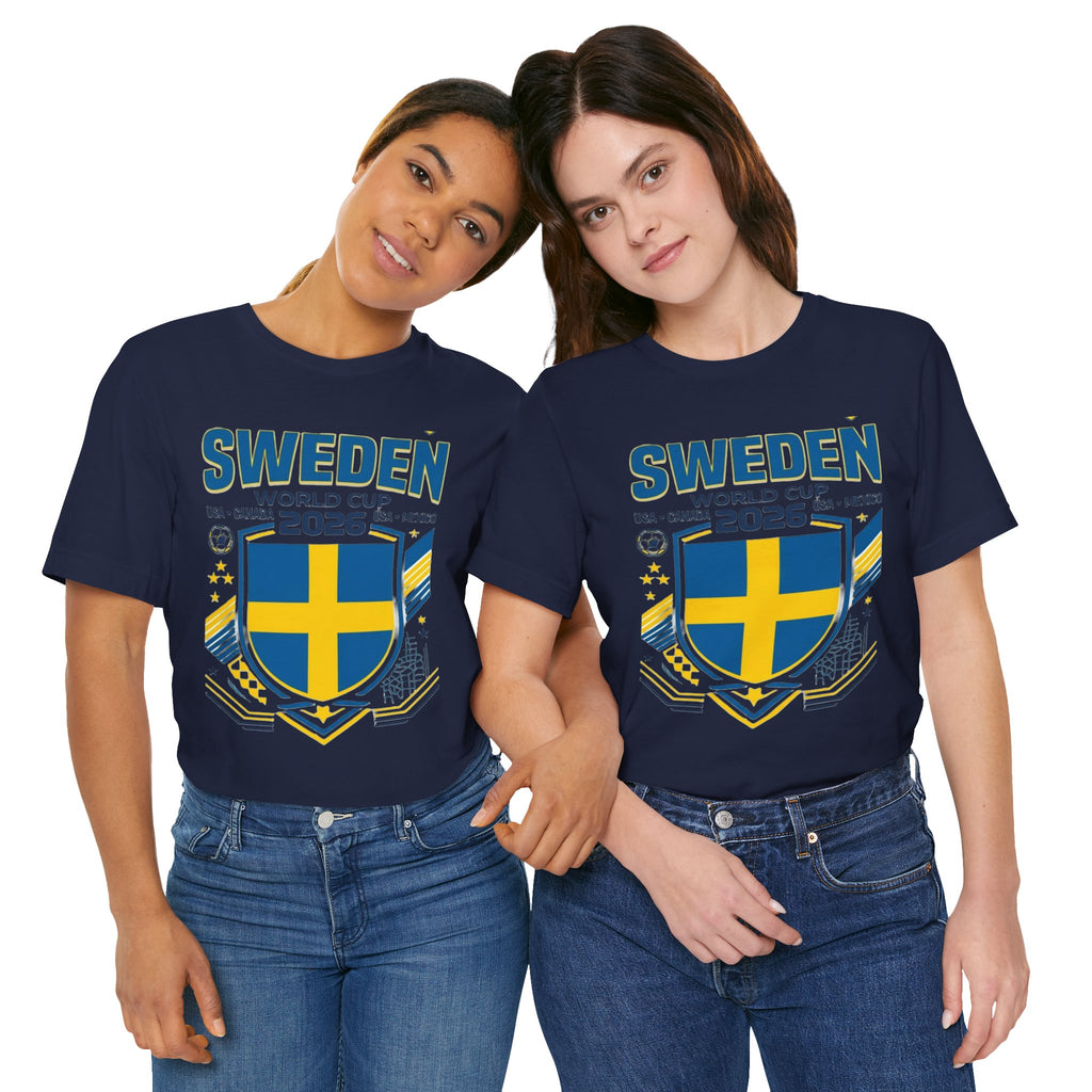 Camiseta Suecia Mundial 2026 | Escudo de la Selección de Suecia, EE. UU. Canadá México