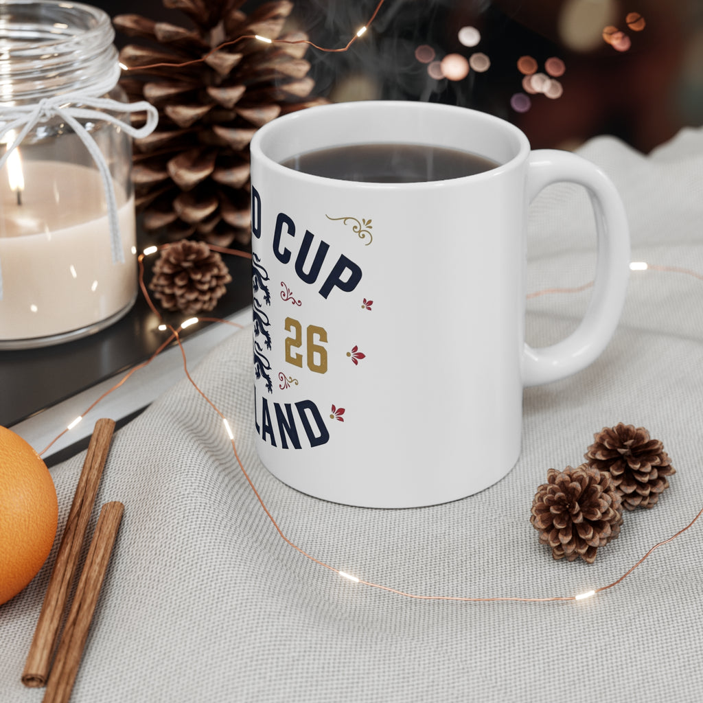 England World Cup 2026 Mug — Soccer Fan Coffee Cup