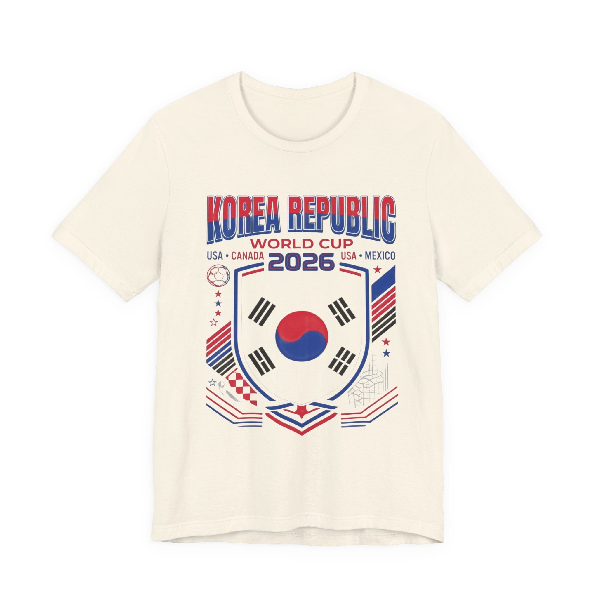Korea Republic World Cup 2026 Tee | Korea Republic Football Crest, USA Canada Mexico