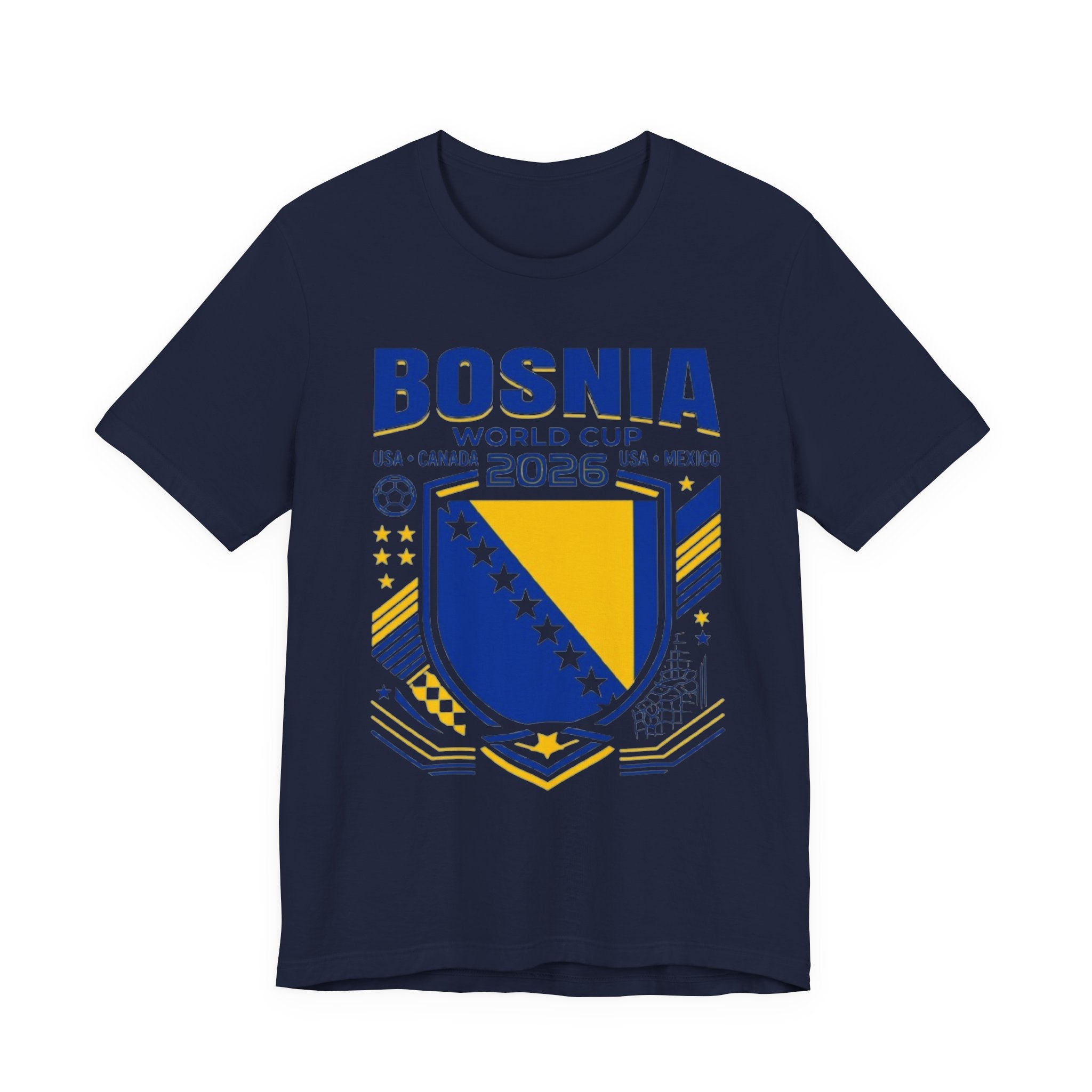 Bosnia World Cup 2026 Tee | Bosnia Football Crest, USA Canada Mexico