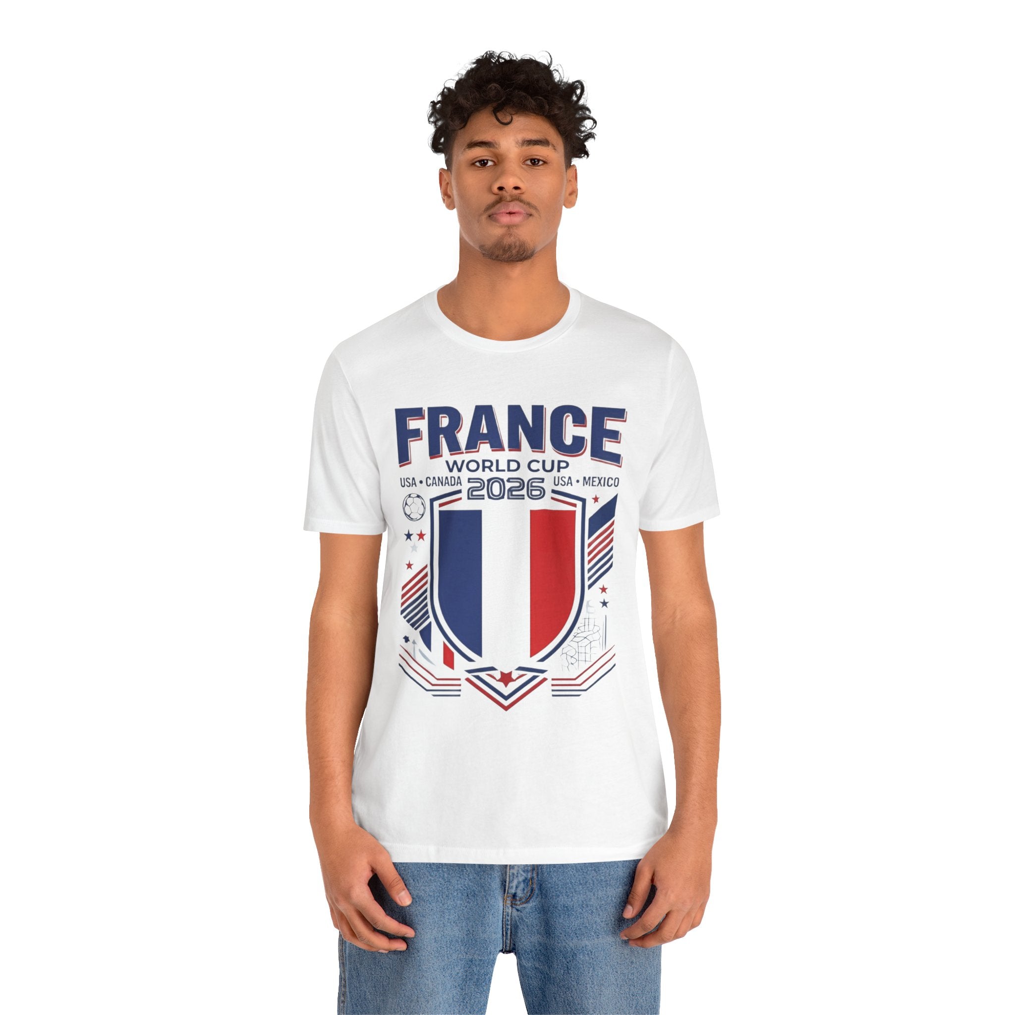 France World Cup 2026 Tee | France Football Crest, USA Canada Mexico