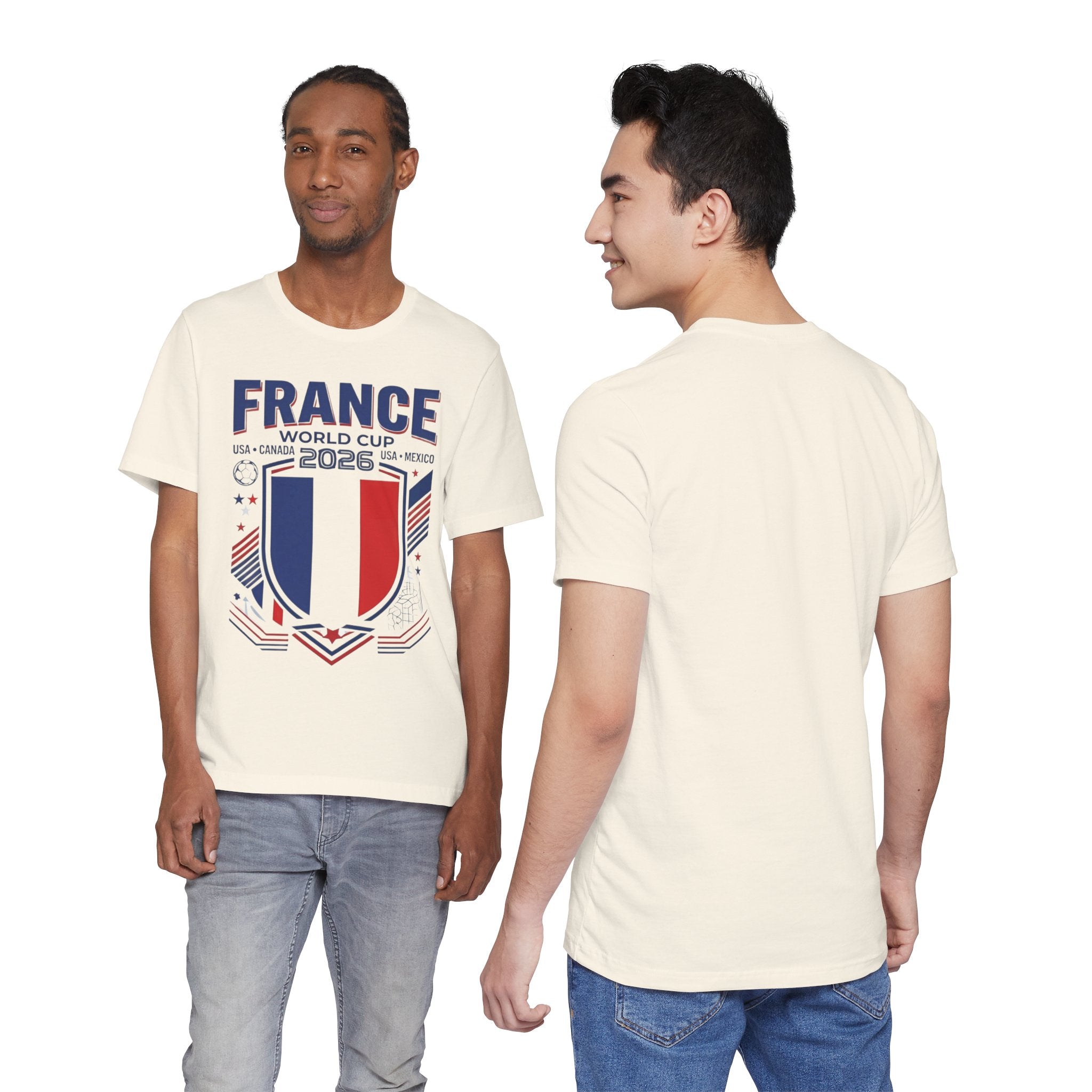 France World Cup 2026 Tee | France Football Crest, USA Canada Mexico