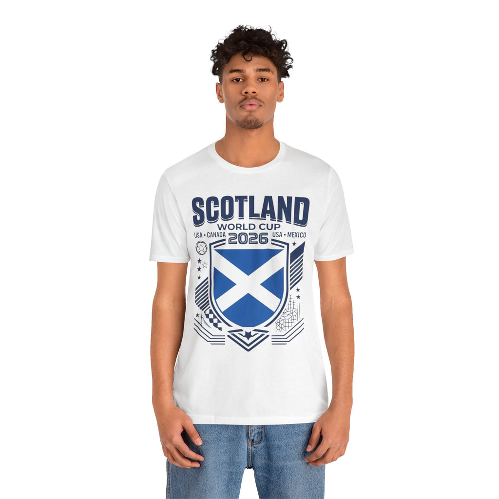 Camiseta Escocia Mundial 2026 | Escudo de la Selección de Fútbol de Escocia, EE. UU., Canadá, México