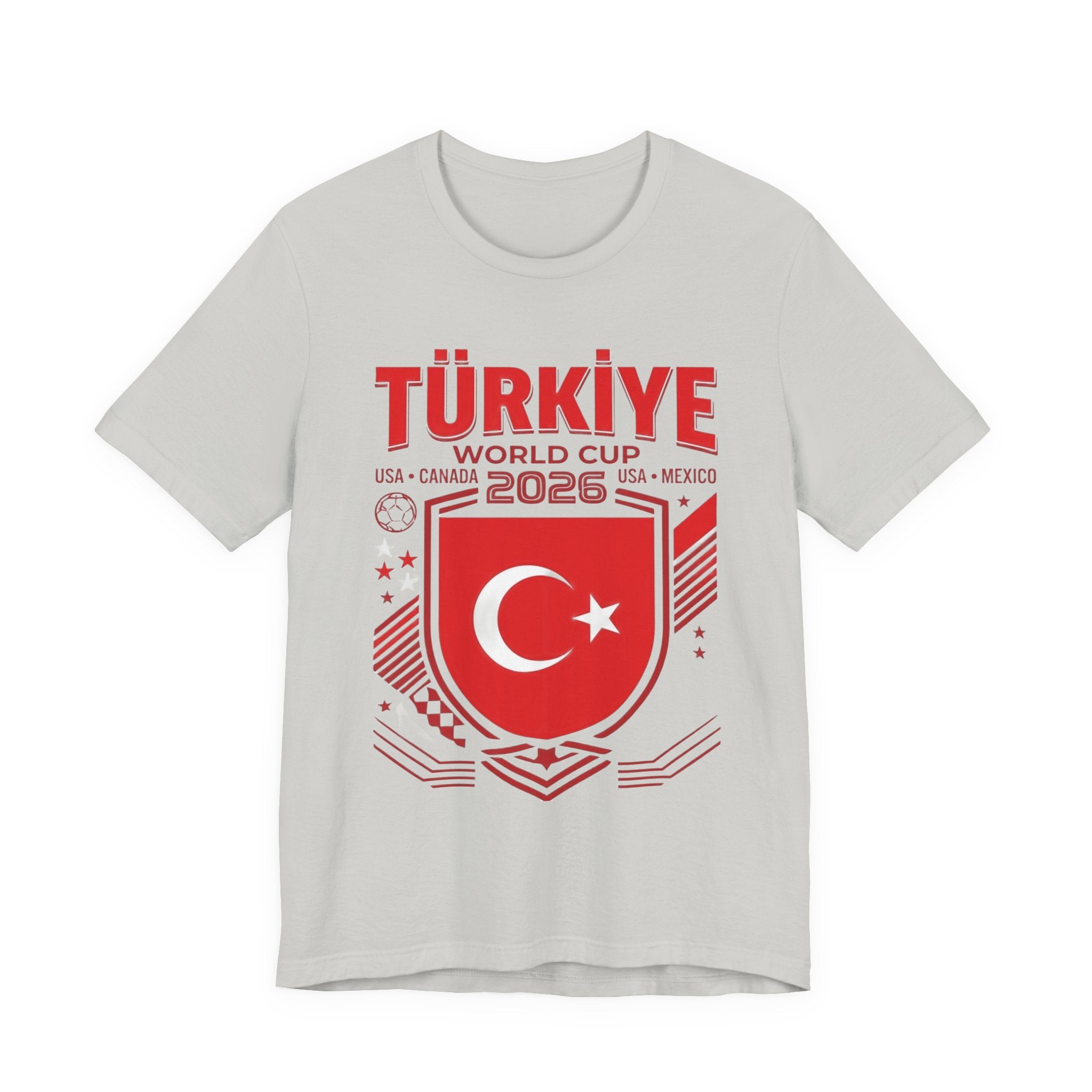 Camiseta Turquía Mundial 2026 | Escudo de Fútbol de Turquía, EE. UU. Canadá México