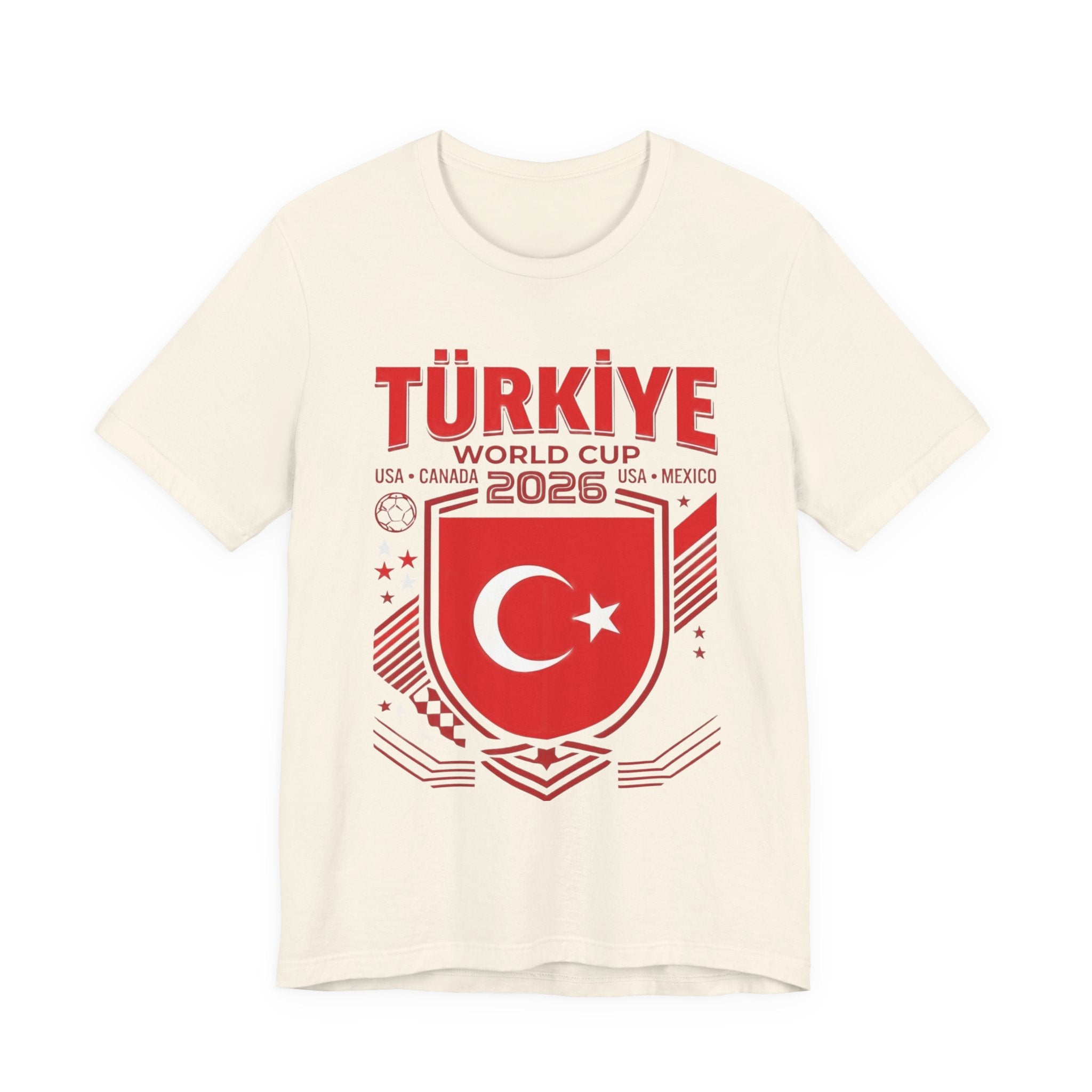 Camiseta Turquía Mundial 2026 | Escudo de Fútbol de Turquía, EE. UU. Canadá México