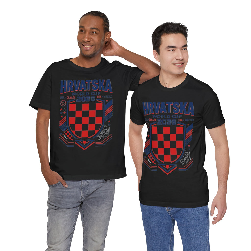 Croatia World Cup 2026 Tee | Croatia Football Crest, USA Canada Mexico
