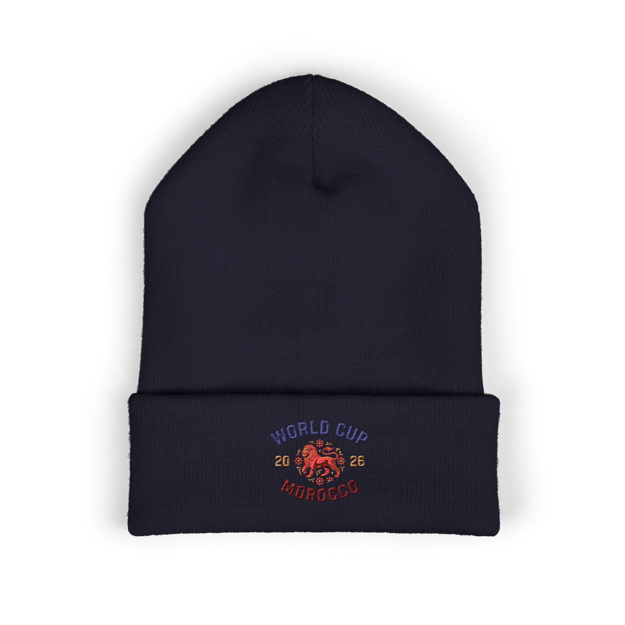 Morocco World Cup Embroidered Cuffed Beanie