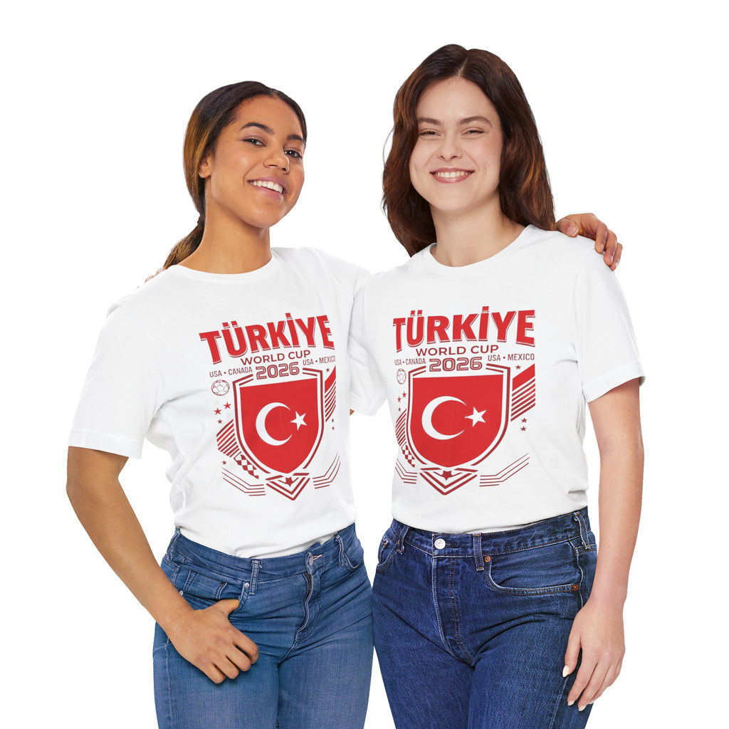 Camiseta Turquía Mundial 2026 | Escudo de Fútbol de Turquía, EE. UU. Canadá México