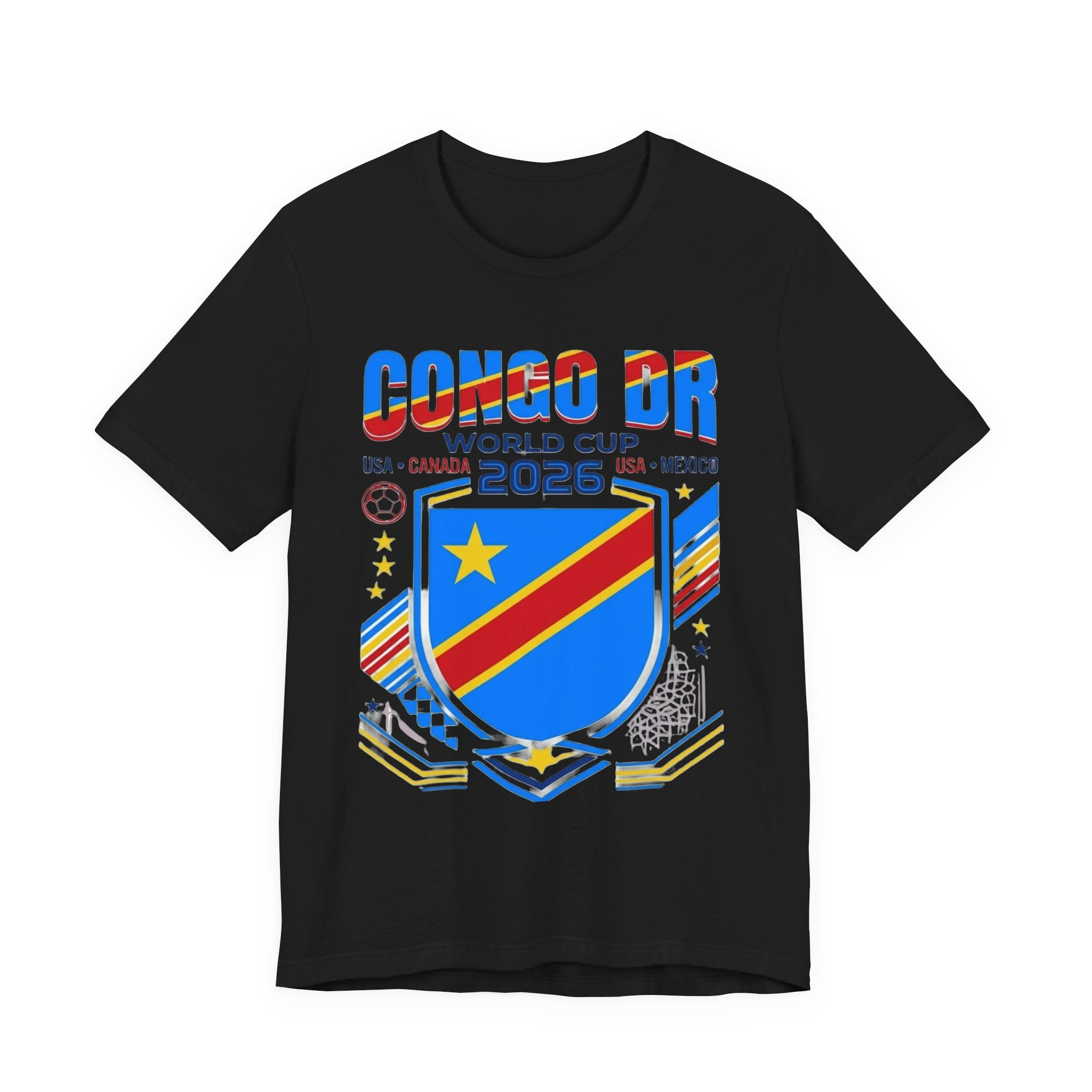 DR Congo World Cup 2026 Tee | DR Congo Football Crest, USA Canada Mexico