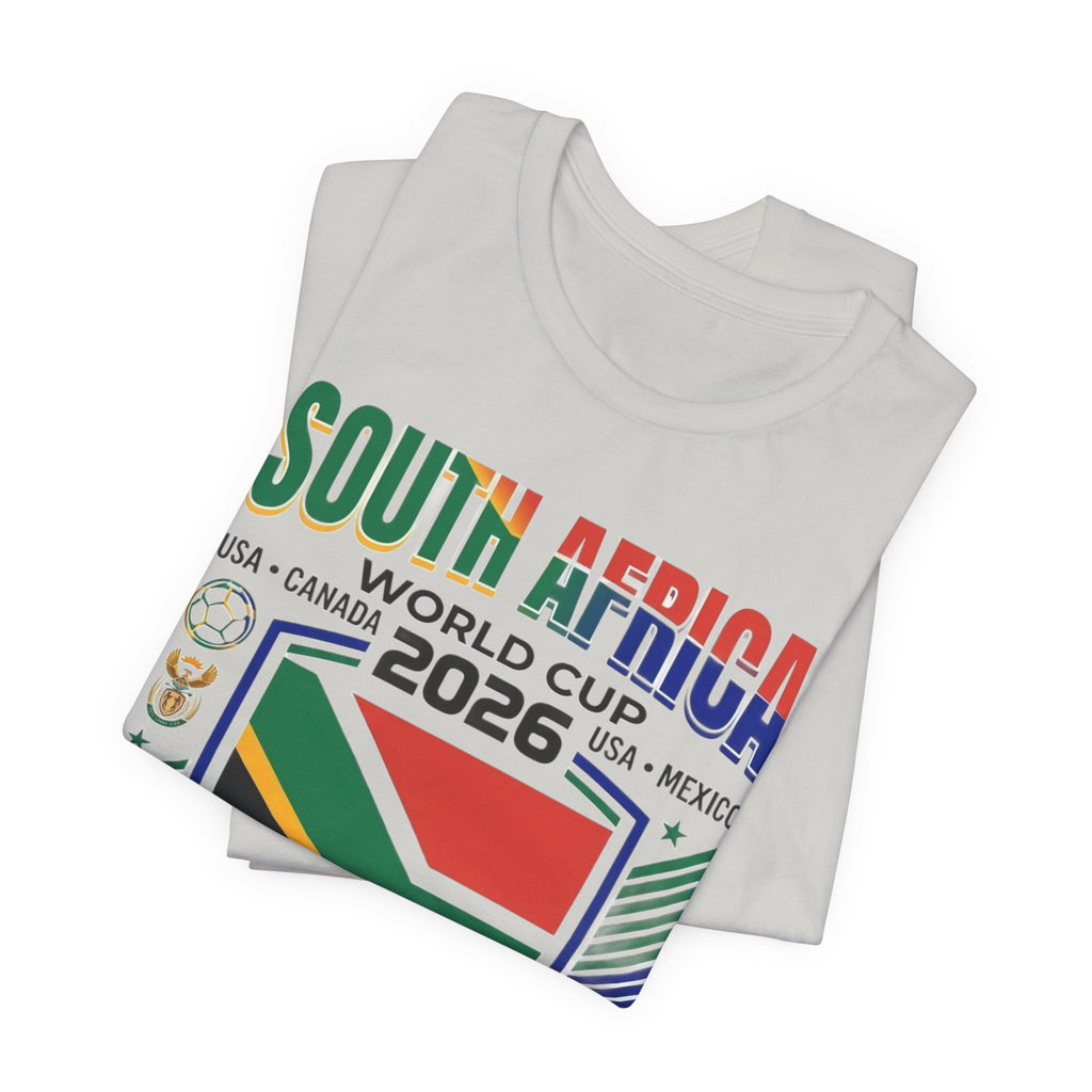 Camiseta Mundial de Sudáfrica 2026 | Escudo de Fútbol de Sudáfrica, EE. UU., Canadá, México