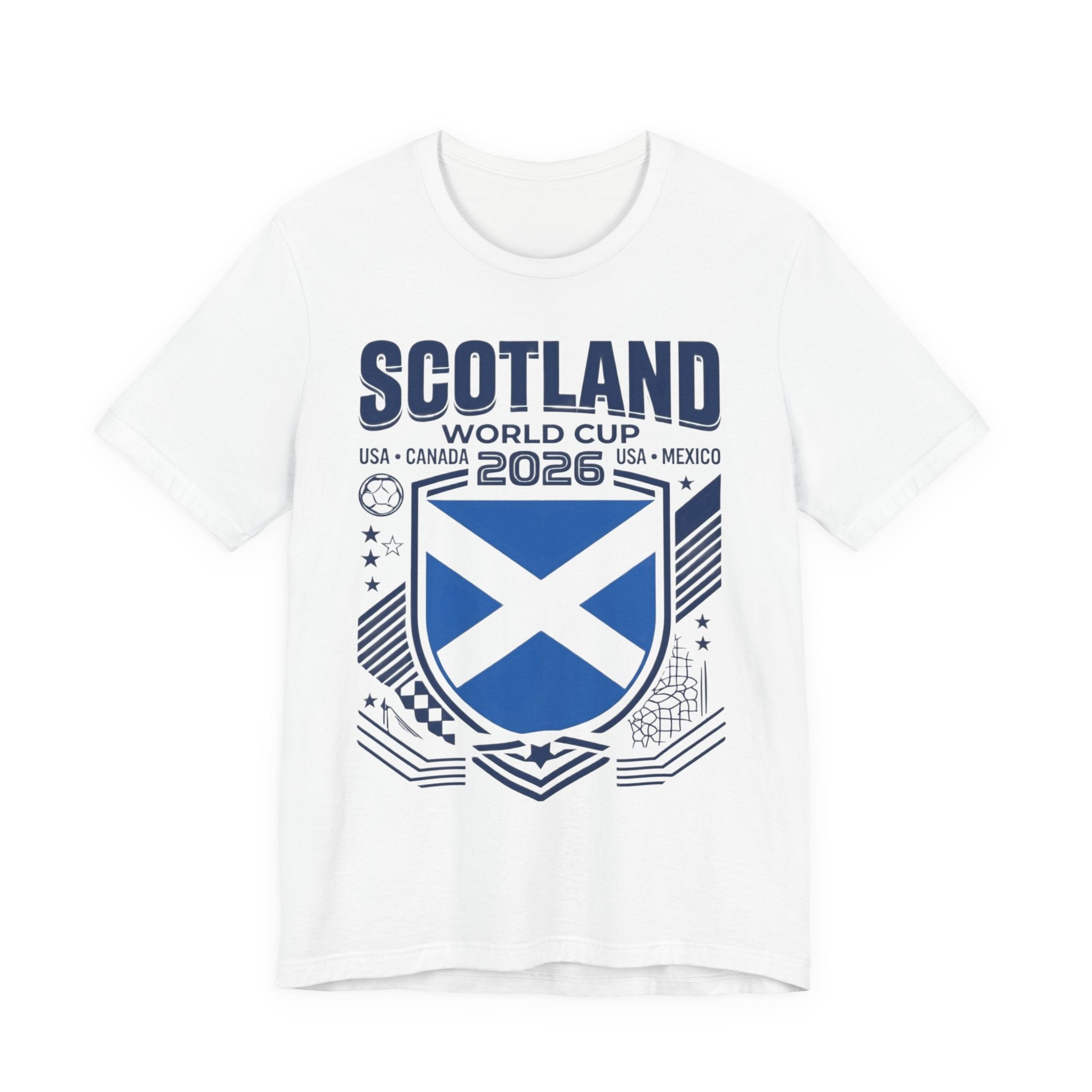 T-shirt Coupe du Monde 2026 Écosse | Blason de la Fédération Écossaise de Football, États-Unis Canada Mexique