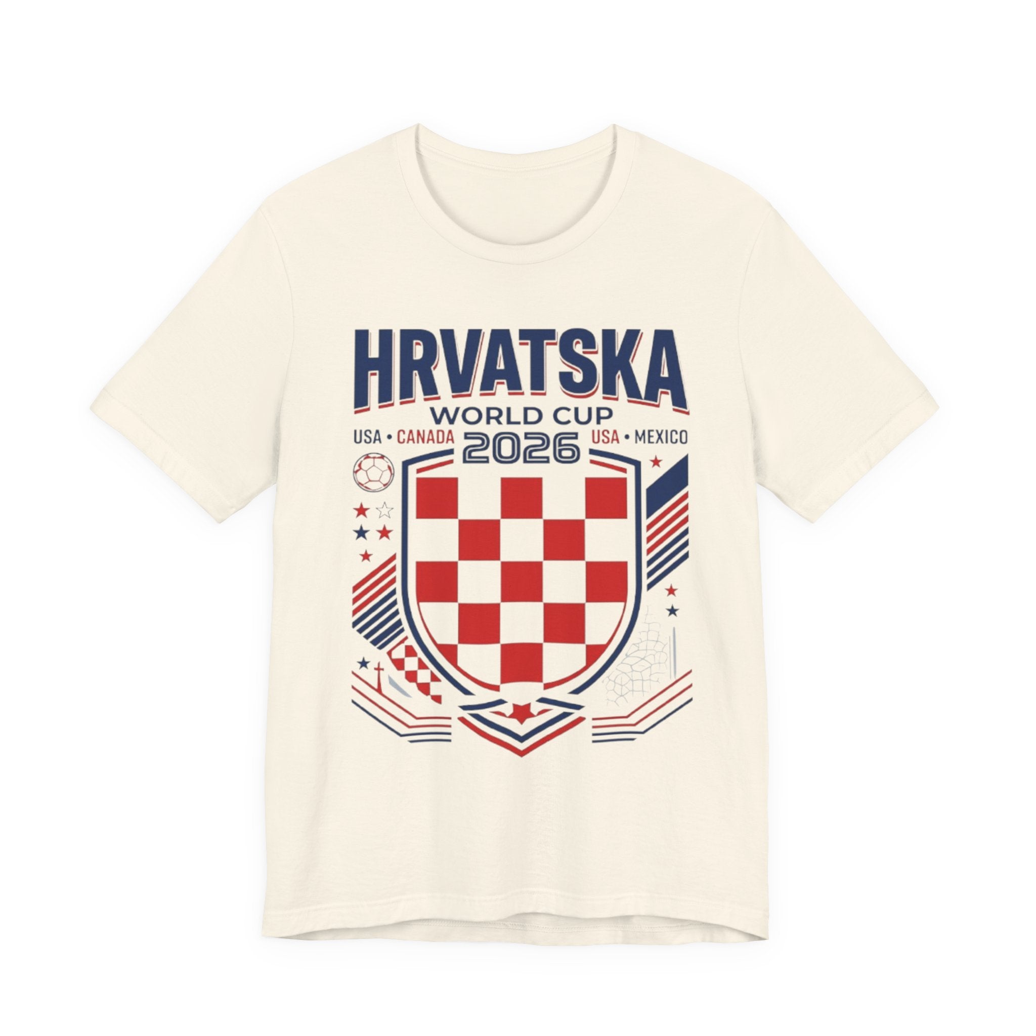 Croatia World Cup 2026 Tee | Croatia Football Crest, USA Canada Mexico