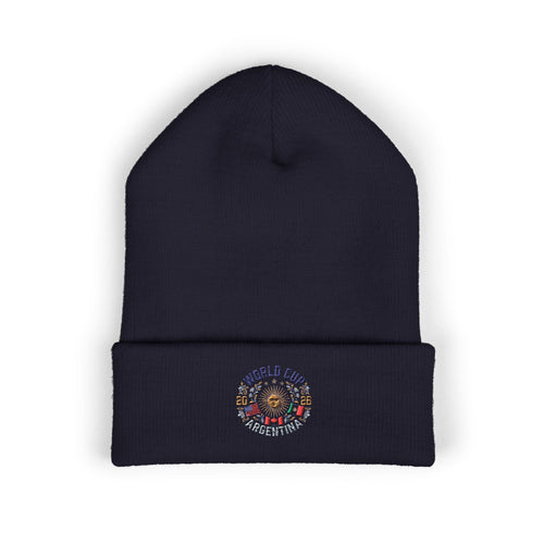 Gorro con puño bordado de la Copa Mundial de Argentina