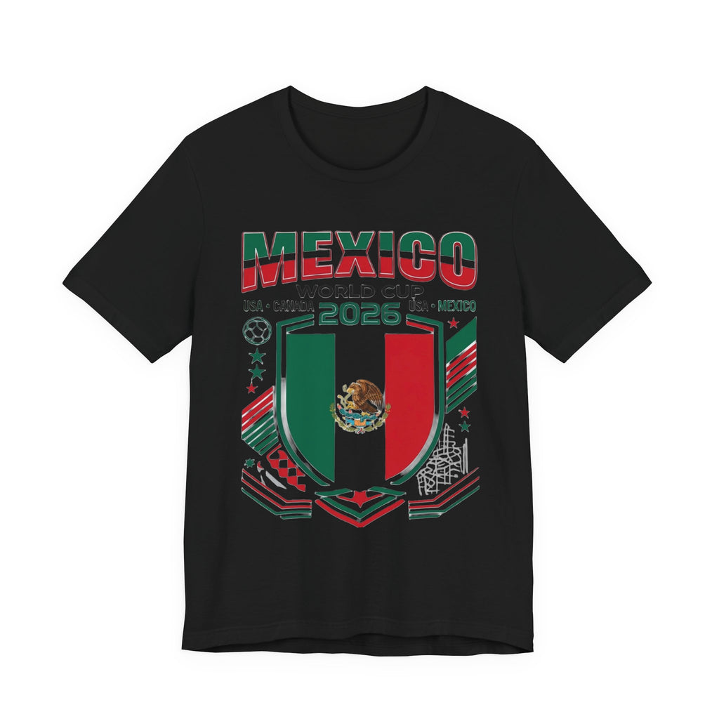 Camiseta de México Mundial 2026 | Escudo de fútbol de México, EE. UU. Canadá México