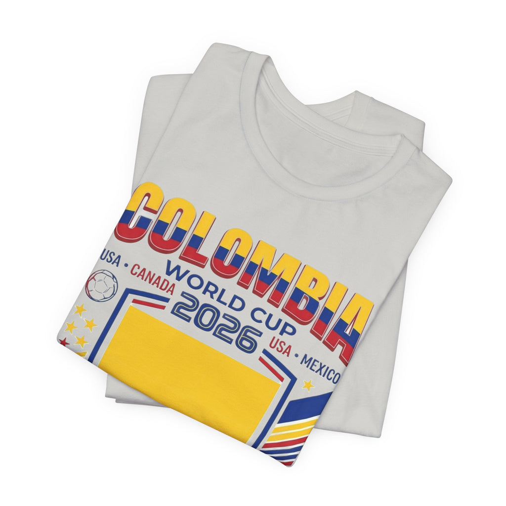 Colombia World Cup 2026 Tee | Colombia Football Crest, USA Canada Mexico