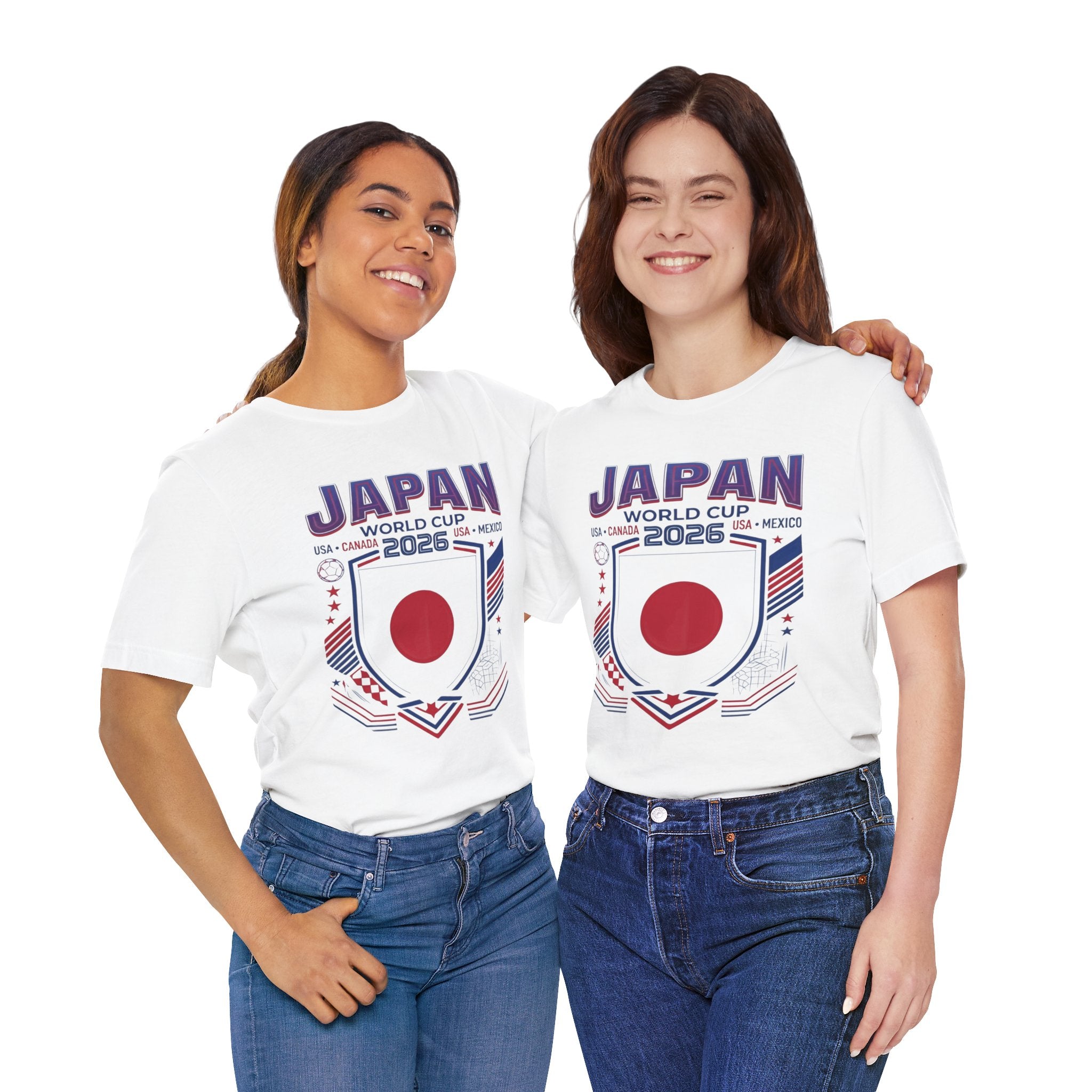 T-shirt Coupe du Monde 2026 Japon | Blason Football Japon, États-Unis Canada Mexique