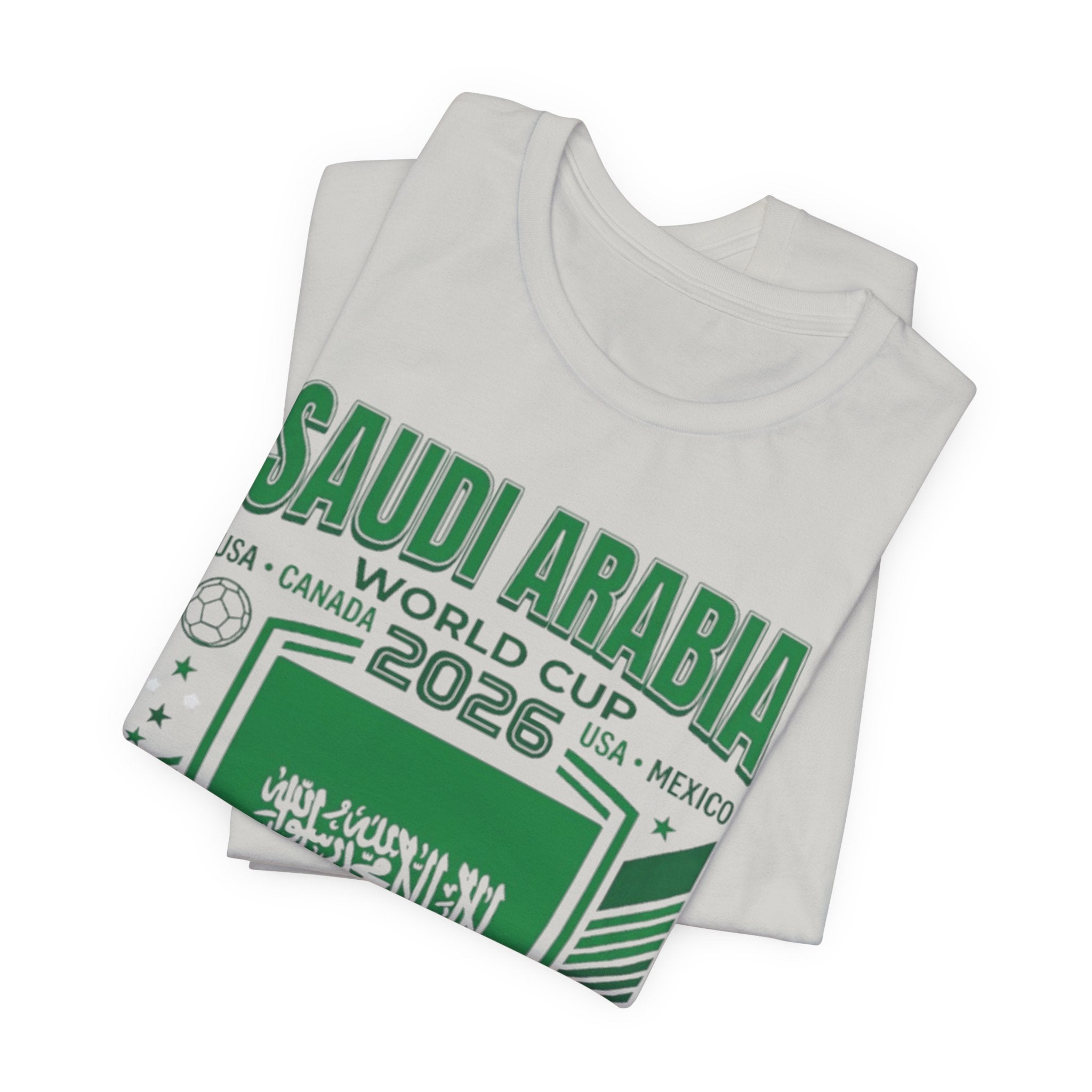 Camiseta de la Copa Mundial 2026 de Arabia Saudita | Escudo de Fútbol de Arabia Saudita, EE. UU. Canadá México