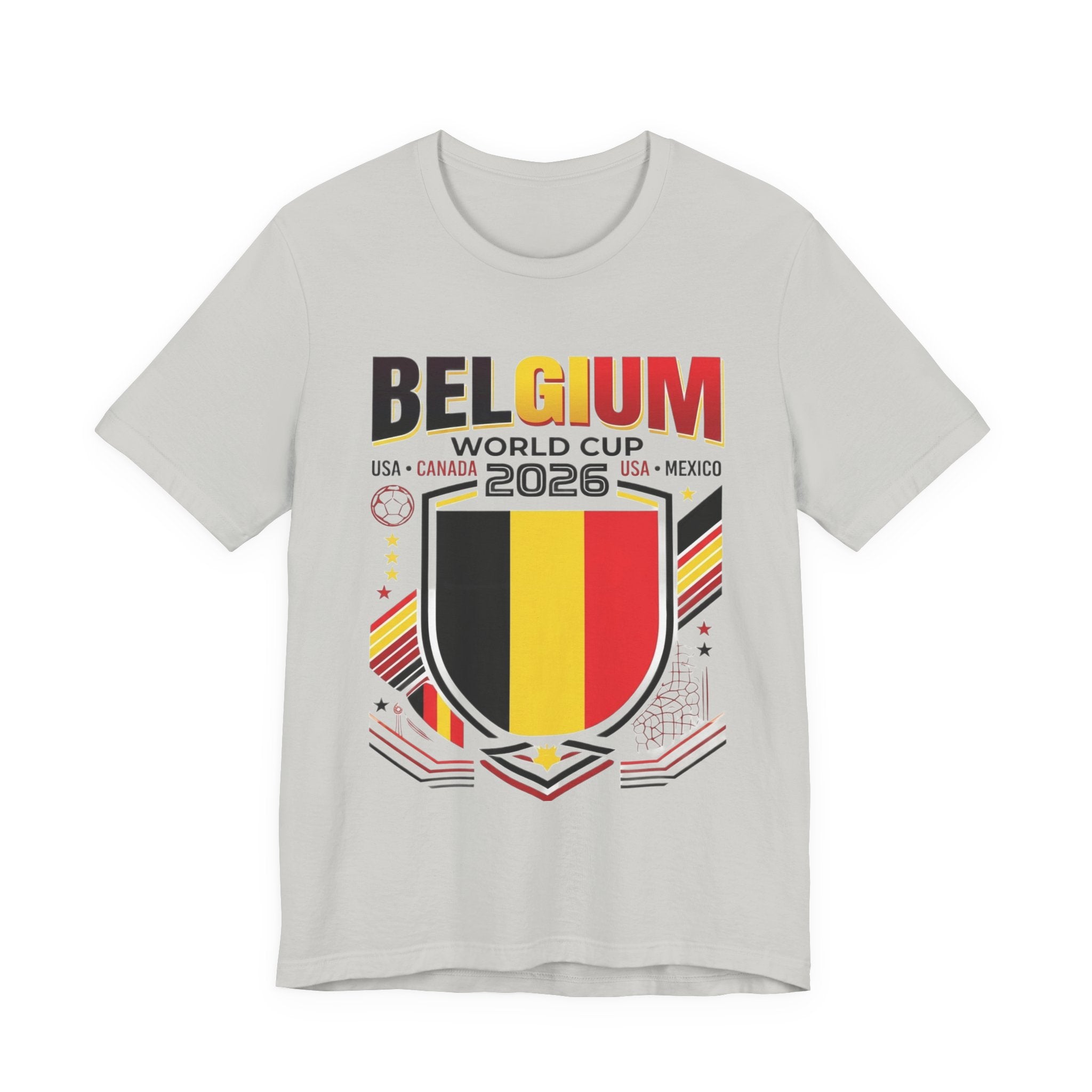 Belgium World Cup 2026 Tee | Belgium Football Crest, USA Canada Mexico