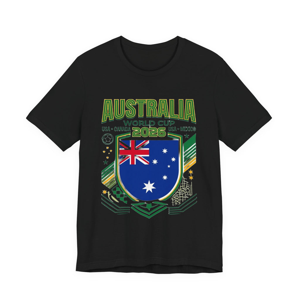 Camiseta Australia Mundial 2026 | Escudo de la selección de Australia, EE. UU. Canadá México