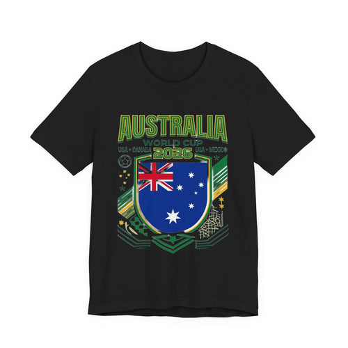 Australia World Cup 2026 Tee | Australia Football Crest, USA Canada Mexico