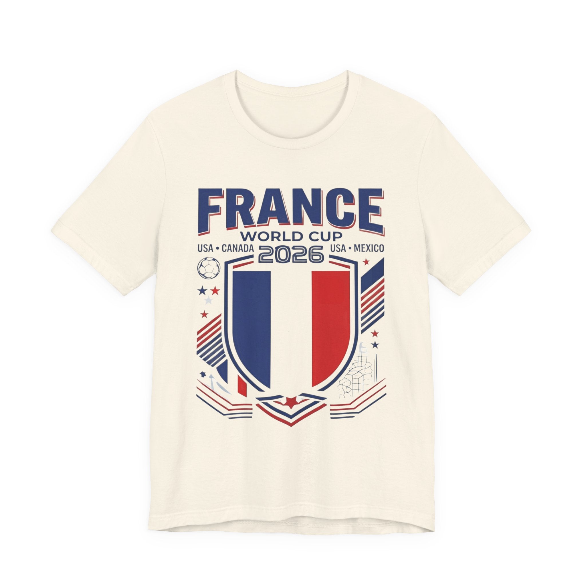 France World Cup 2026 Tee | France Football Crest, USA Canada Mexico