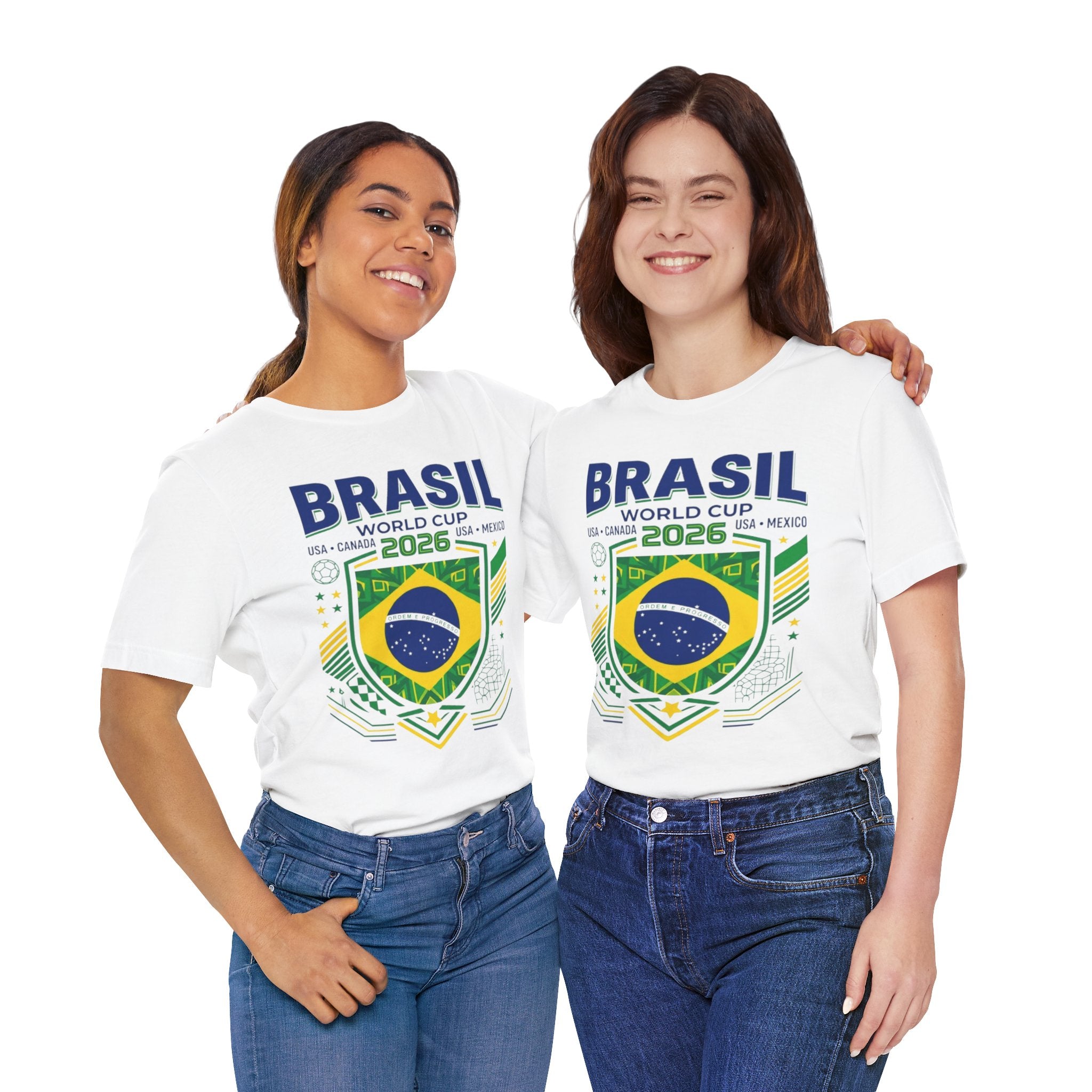 Brazil World Cup 2026 Tee | Brazil Football Crest, USA Canada Mexico