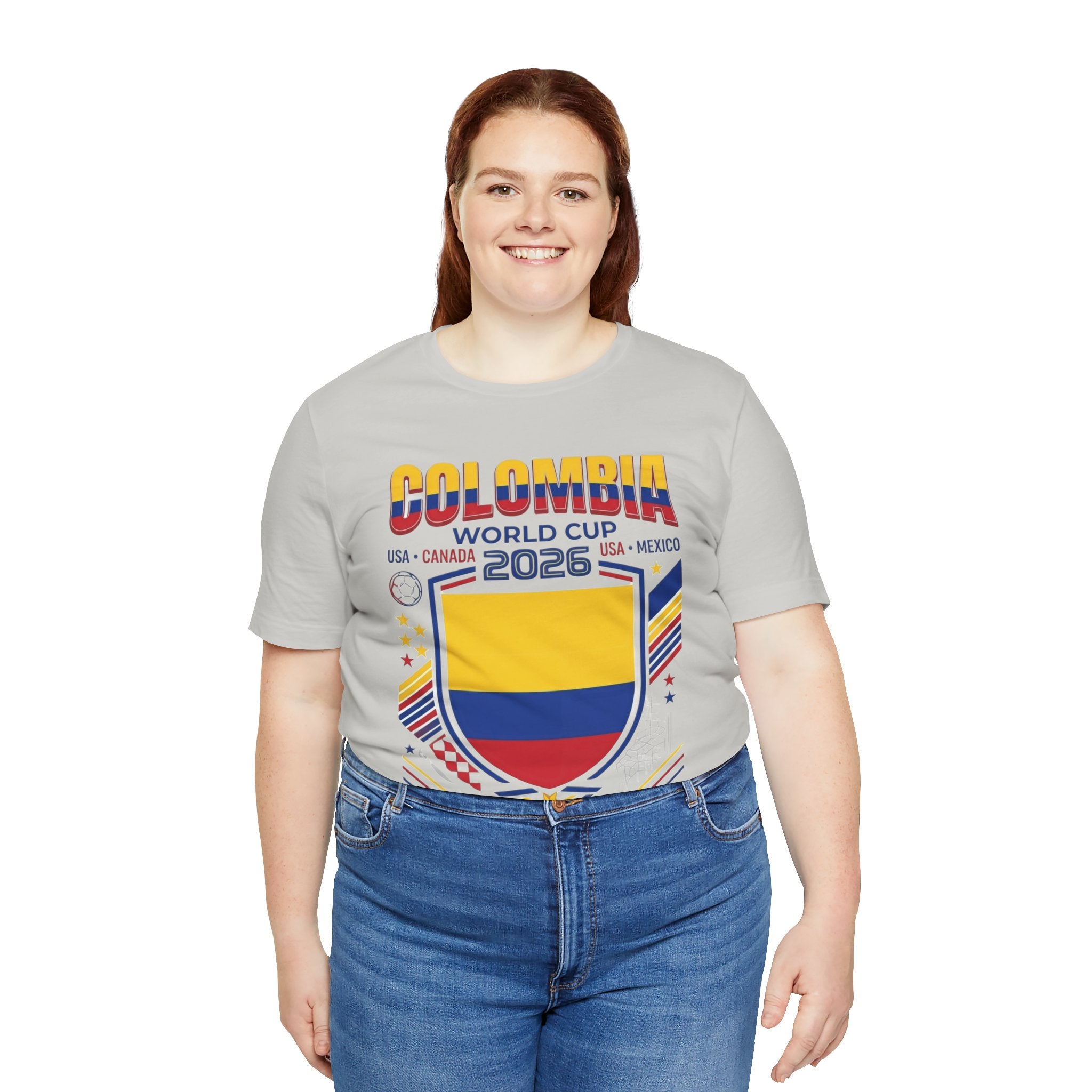 Colombia World Cup 2026 Tee | Colombia Football Crest, USA Canada Mexico